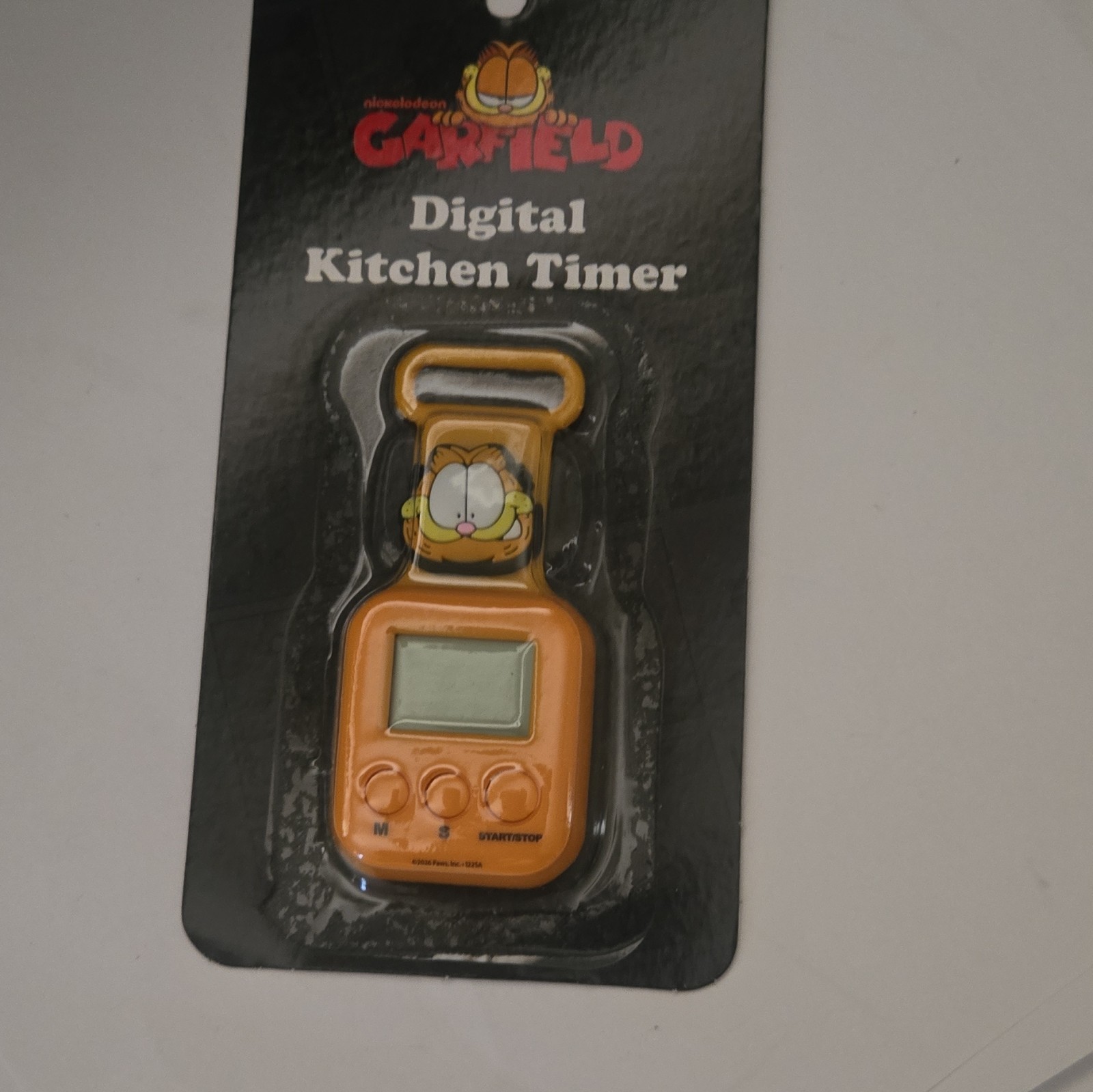 Best Brands Nickelodeon Garfield Digital Magnetic Kitchen Timer Orange Plastic