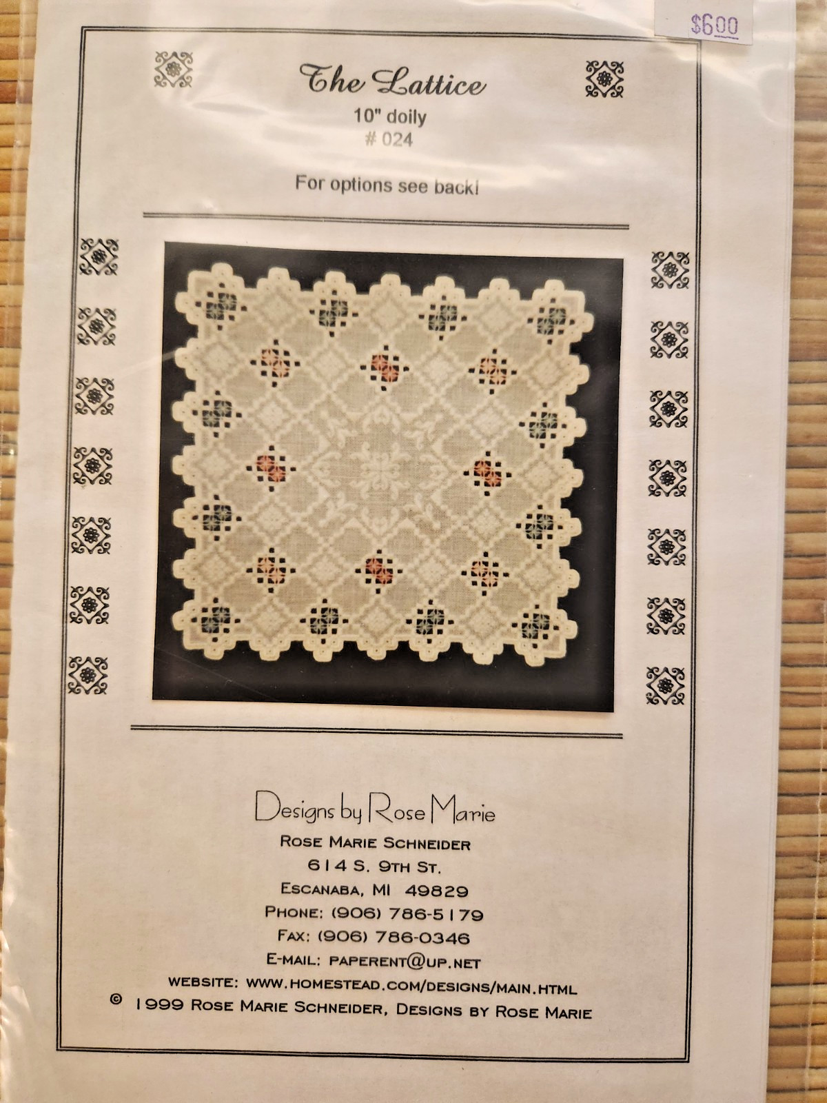 Crosstitch & Needlework Patterns Mixed Lot Of 4 Vintage
