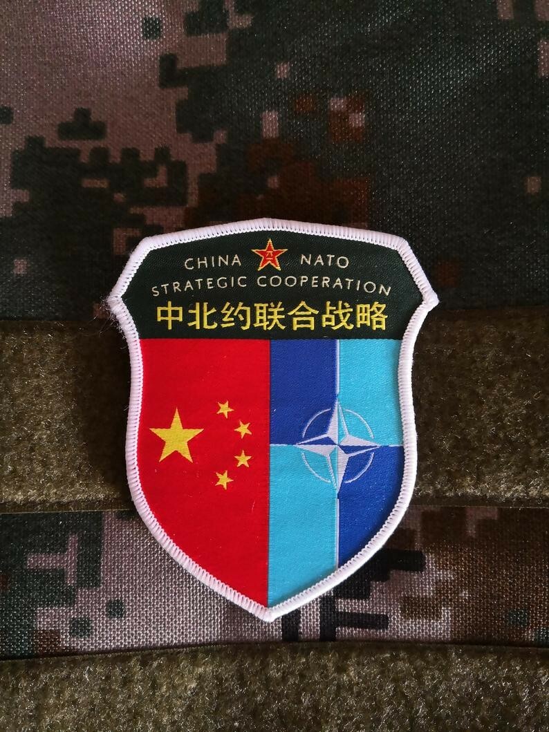 Chinese PLA Liberation Army NATO United States Forces cooperation military patch