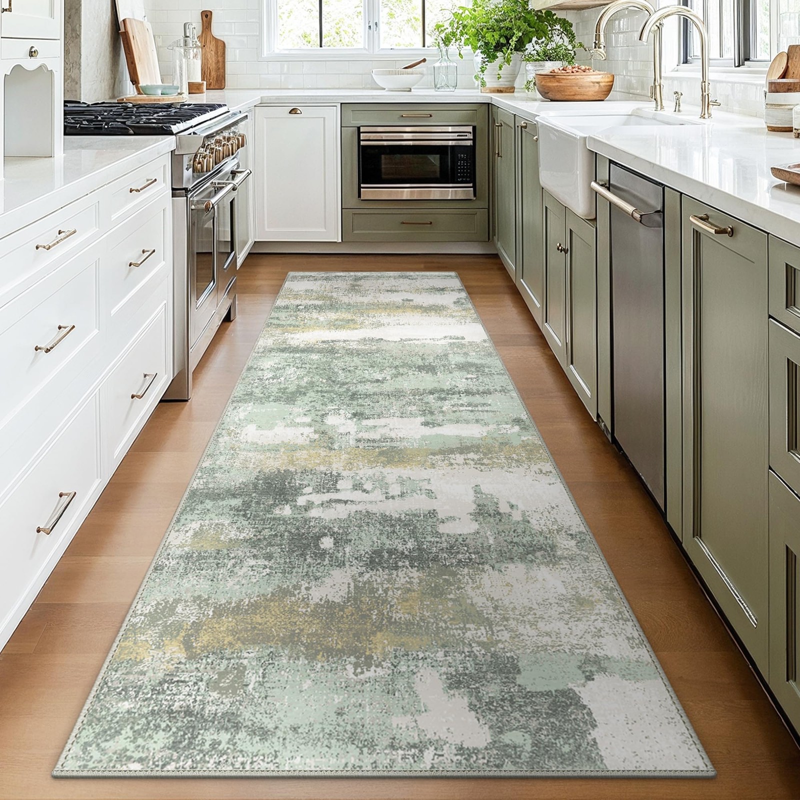 Runner Rug for Hallway Kitchen, 2x12 Machine Washable Runners Rug for Entrywa...
