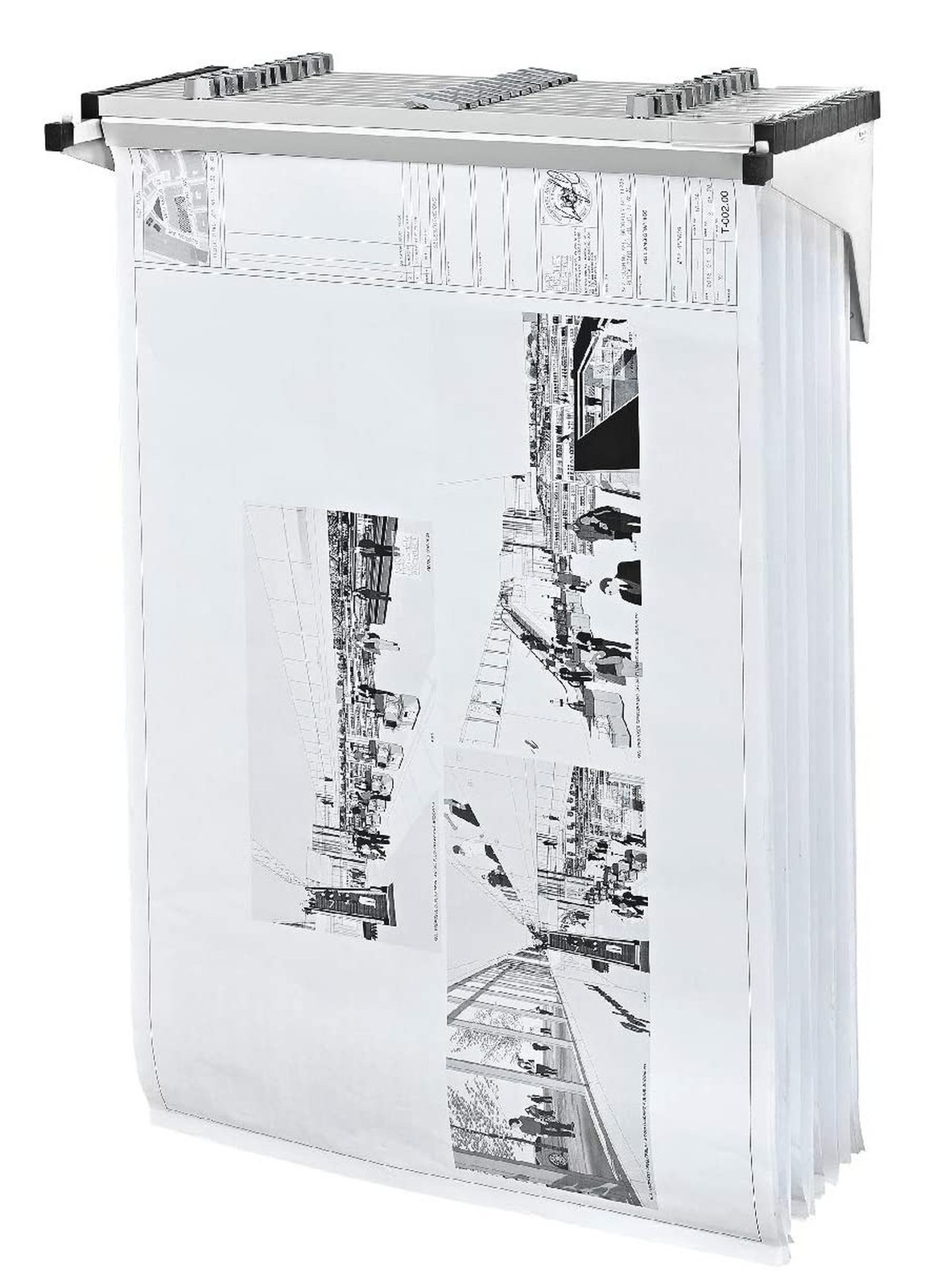 Adir Blueprint Wall Rack - Blueprint Plans Organizer and Construction Plan Ho...