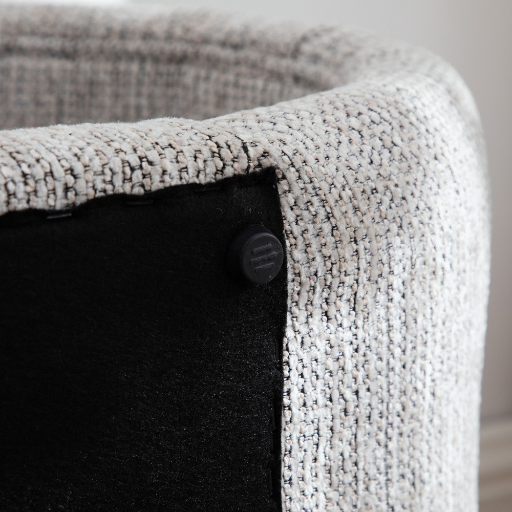 Chenille Upholstered Storage Bench with Iron Frame, Entryway & Living Room