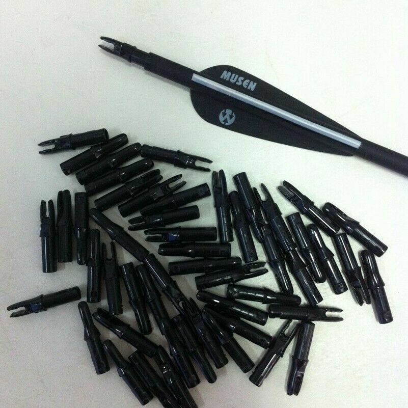 20Pcs Shooting Archery Arrows Nocks ID6.2mm for Carbon Blended Arrow Replacement