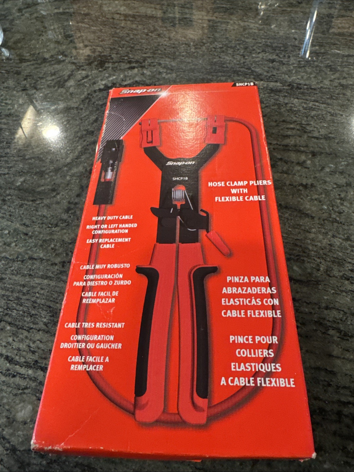 snap on shcp1b  remote ratcheting hose clamp pliers new in box
