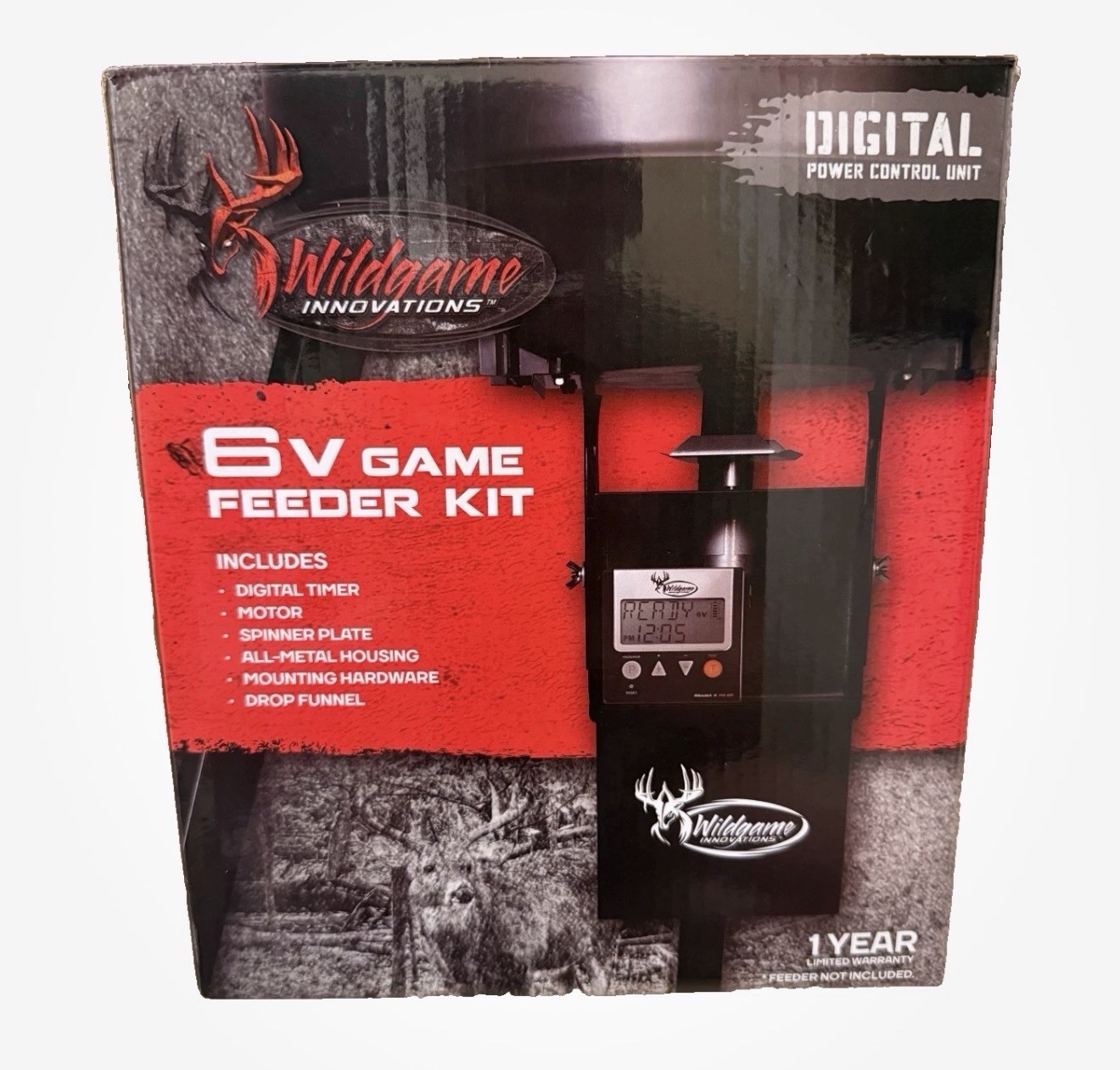 Wildgame Innovations 6V Game Feeder Kit Digital Timer Motor New Hunting Deer