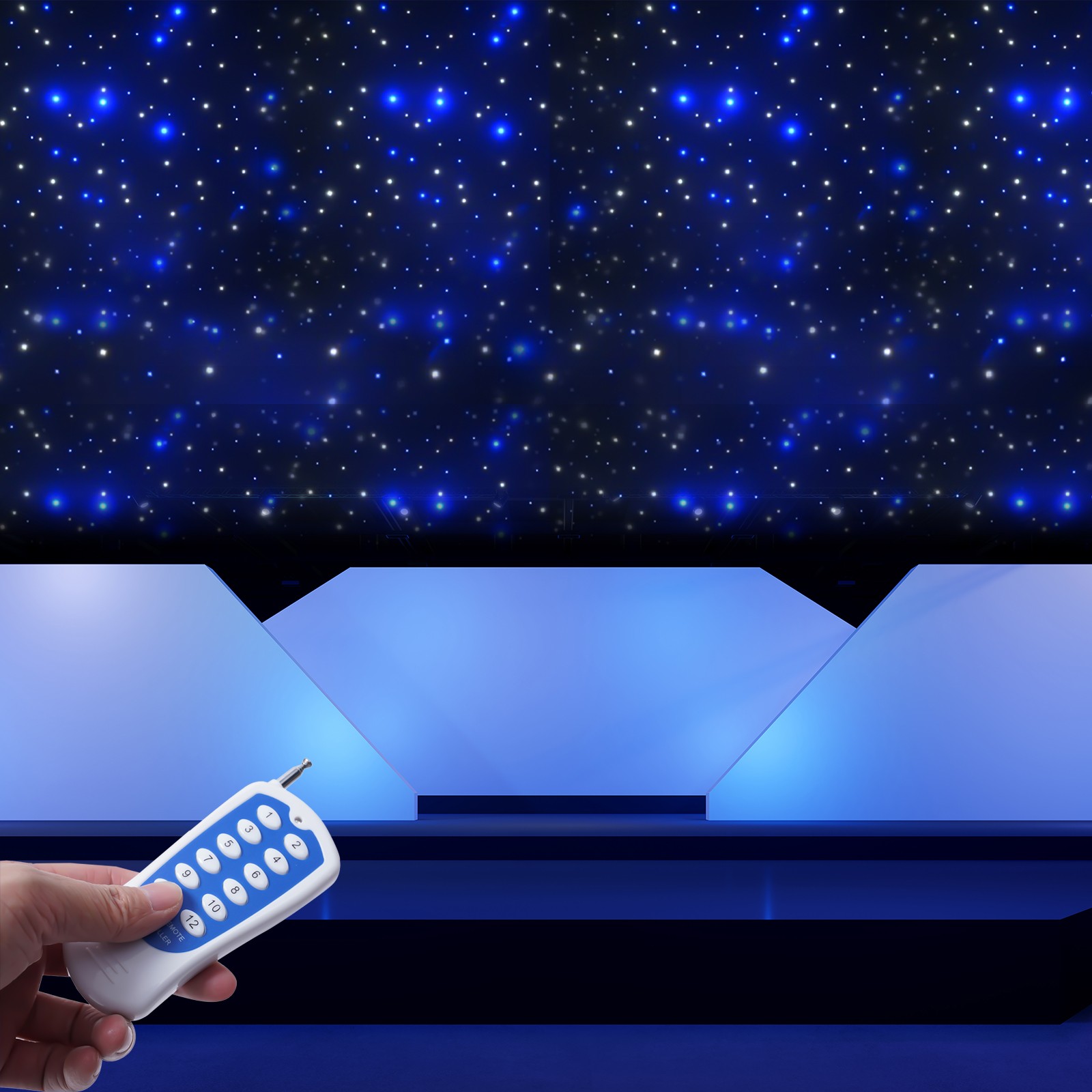 6*3m LED Star Curtain,Master-slave, DMX512 Control LED Stage Backdrop