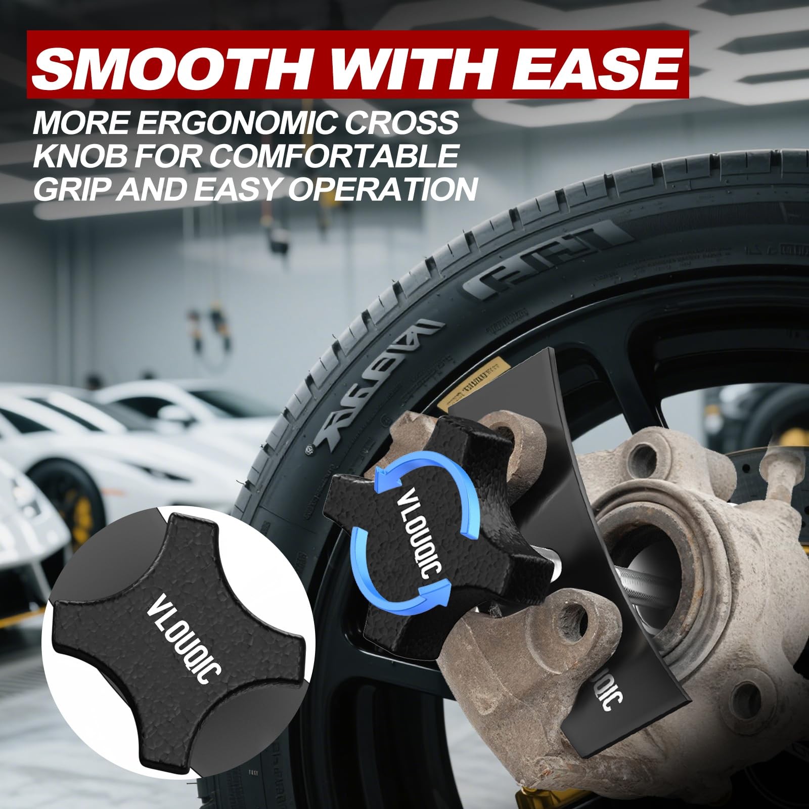Black Heavy Duty Brake Caliper Compression Tool Pad Spreader