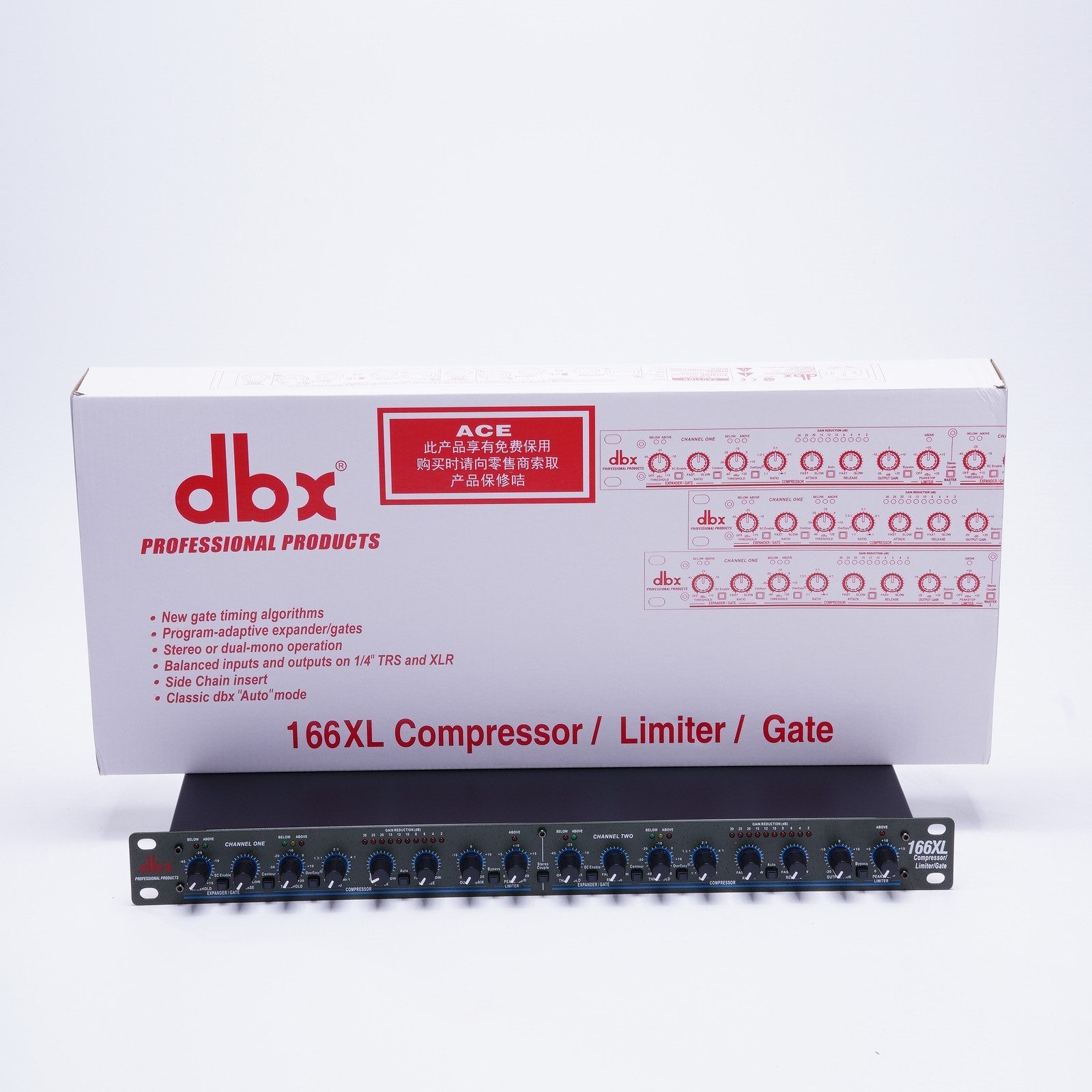 NEW DBX 166XL Compressor Limiter/Gate Effects DSP Processor US Stock