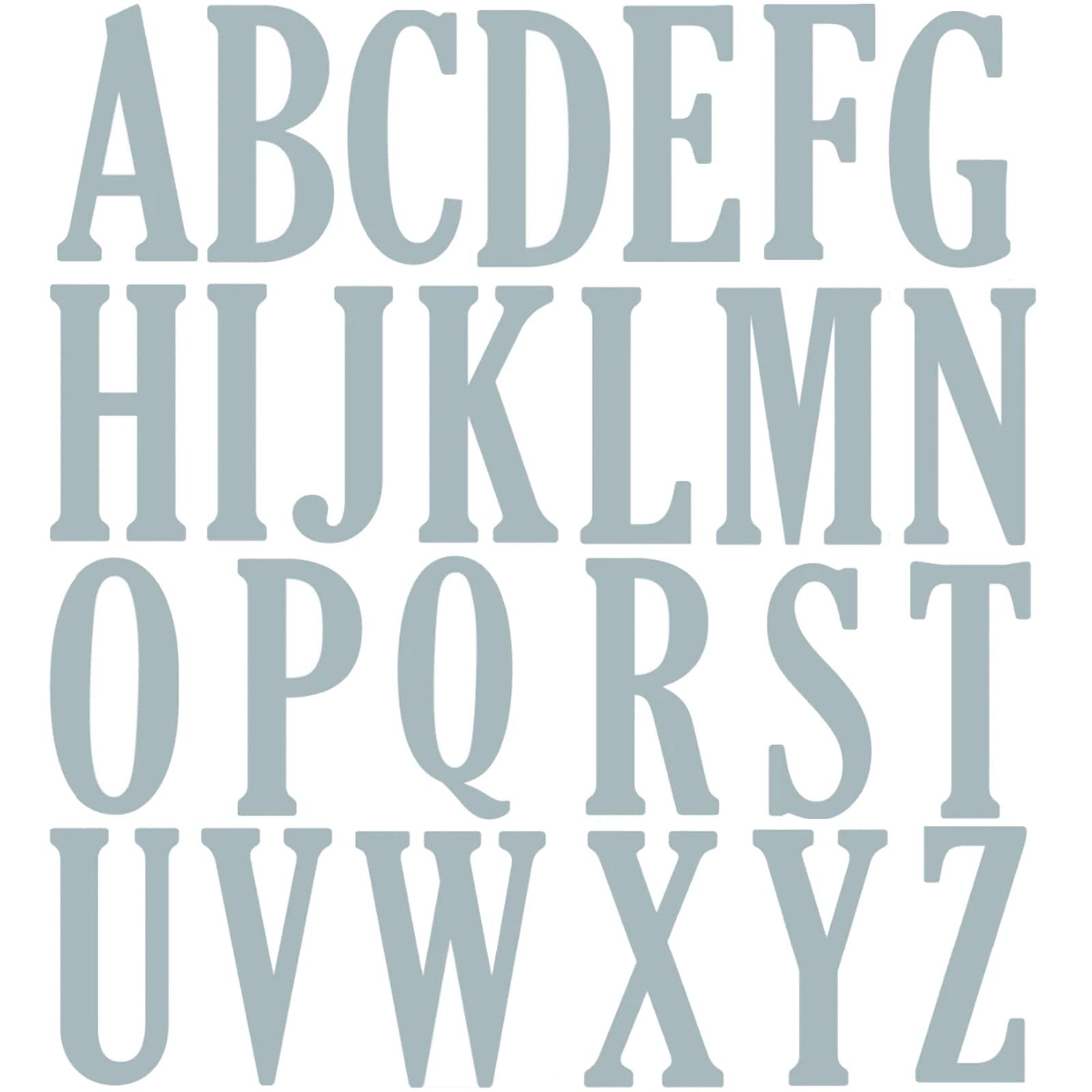 Briartw 26 Uppercase Letters Cutting Dies,(10cm) 4 Inch High Alphabet Metal S...