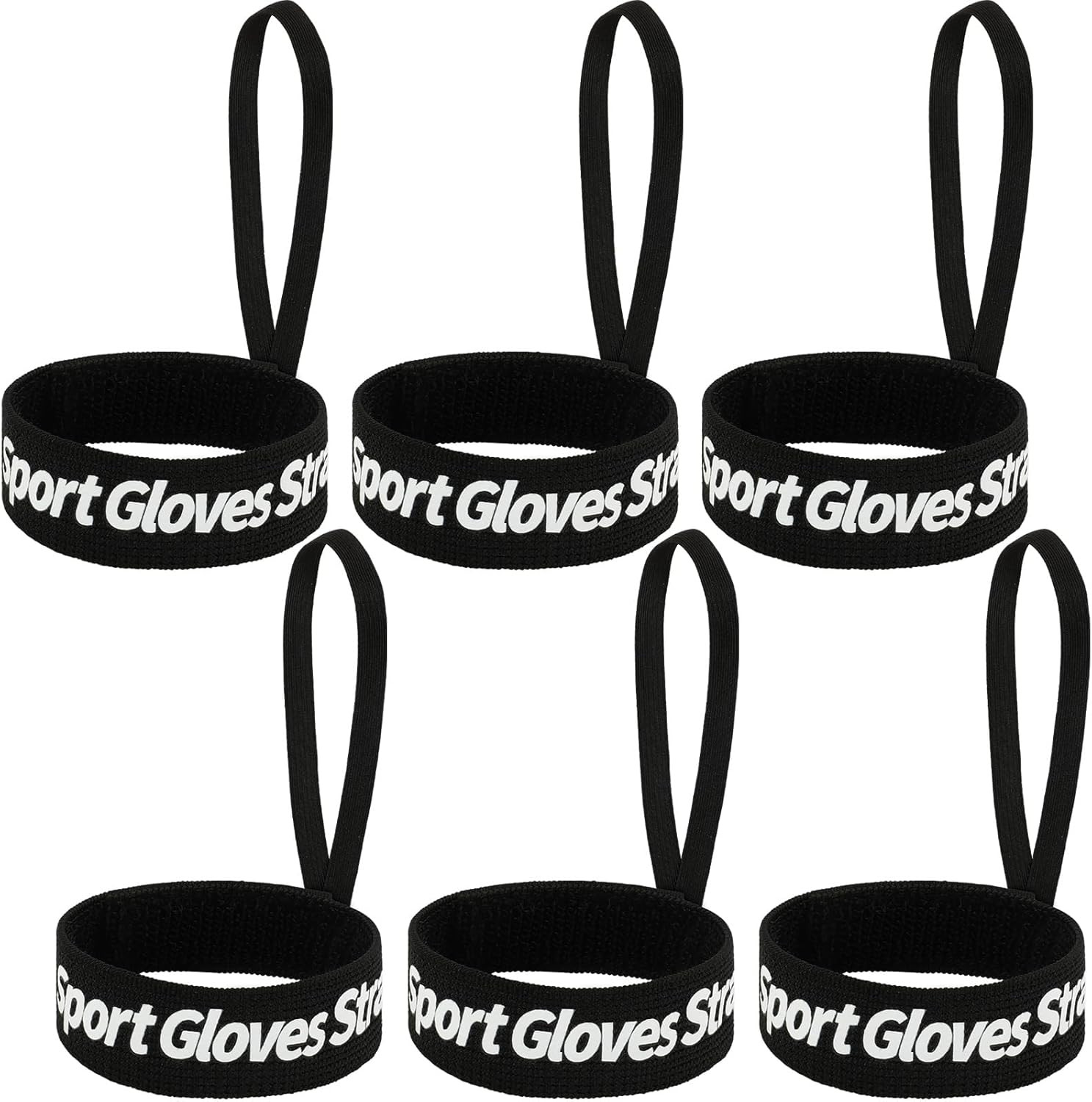 Sport Glove Strap, 6Pcs Elastic Ski Glove Leash Holder Safety Strap For