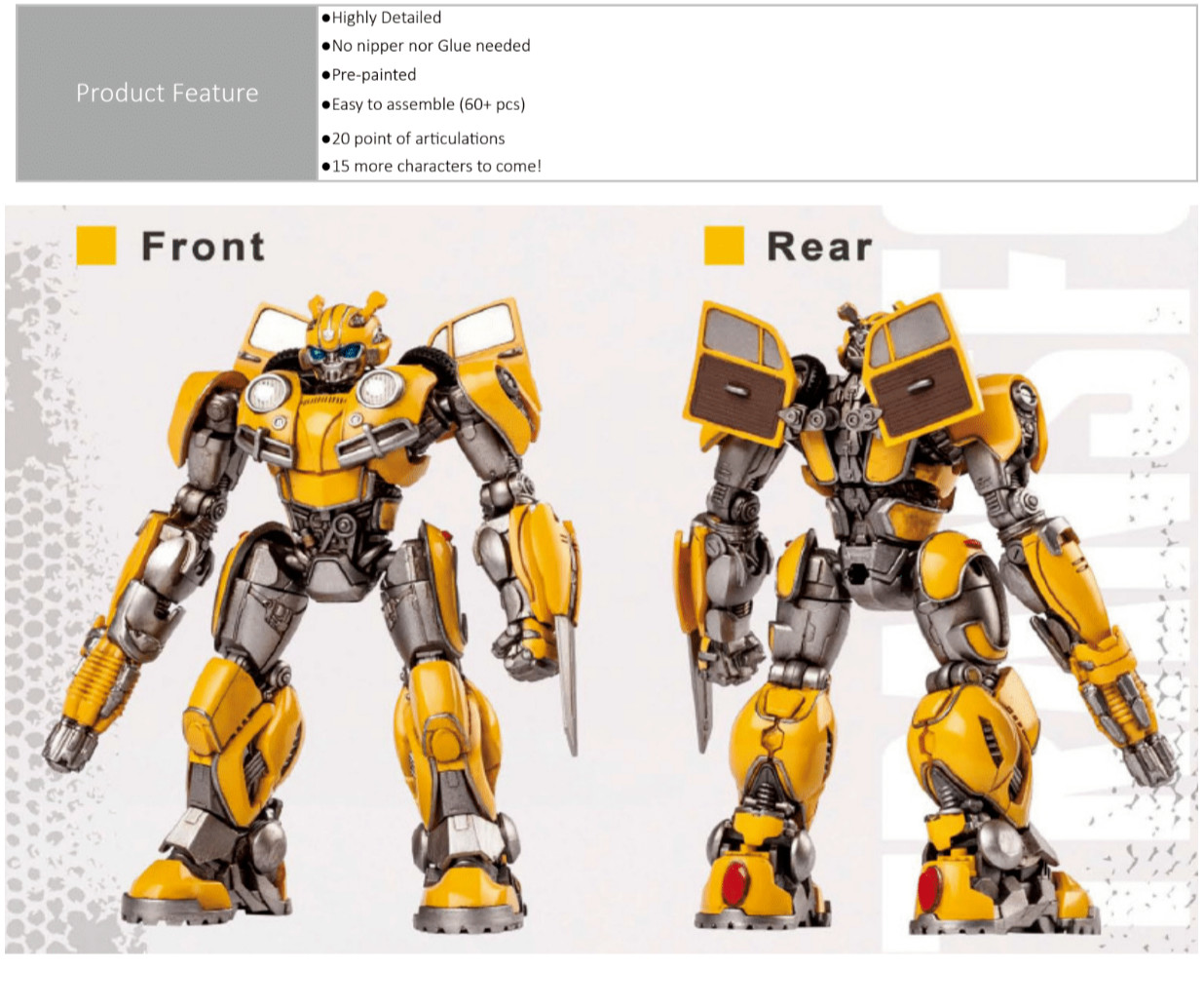 Trumpeter Transformers Bumblebee & Blitzwing Both Kits Smart Model Kit US