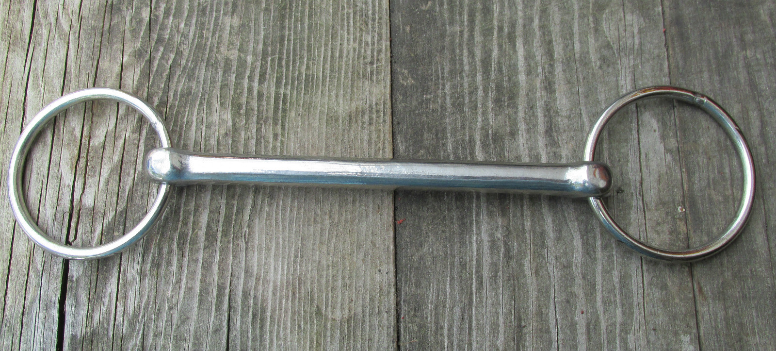 6" Stainless Steel stiff mouth smooth corrugated Driving Bit Horse size
