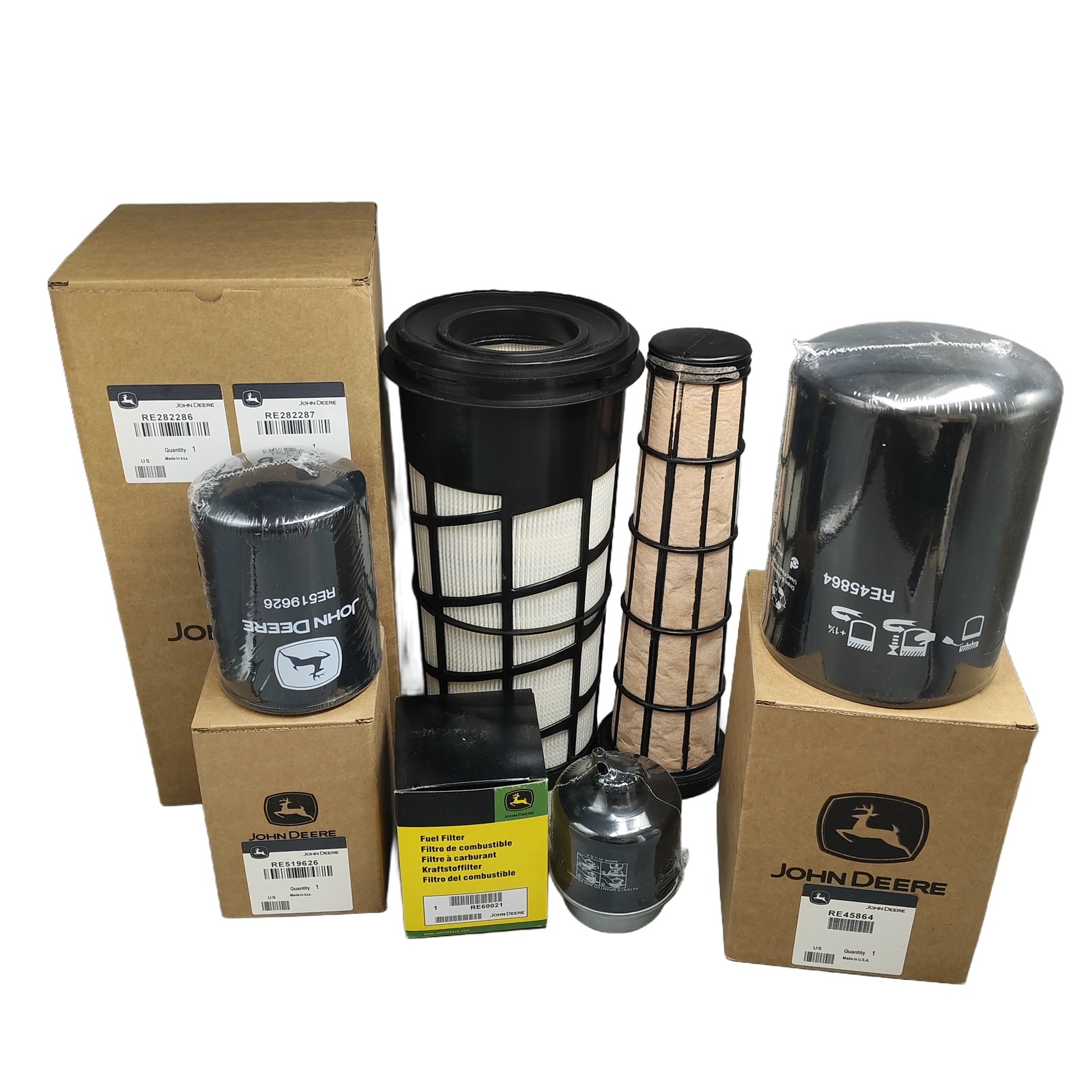 Maintenance Filter Kit for John Deere 5045E 5055E 5065E 5075E w/ T2 & IT4 Eng.