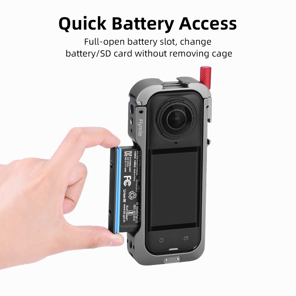 Metal Rabbit Cage Frame For Insta360 X5 Camera Protective Expansion Case SUK