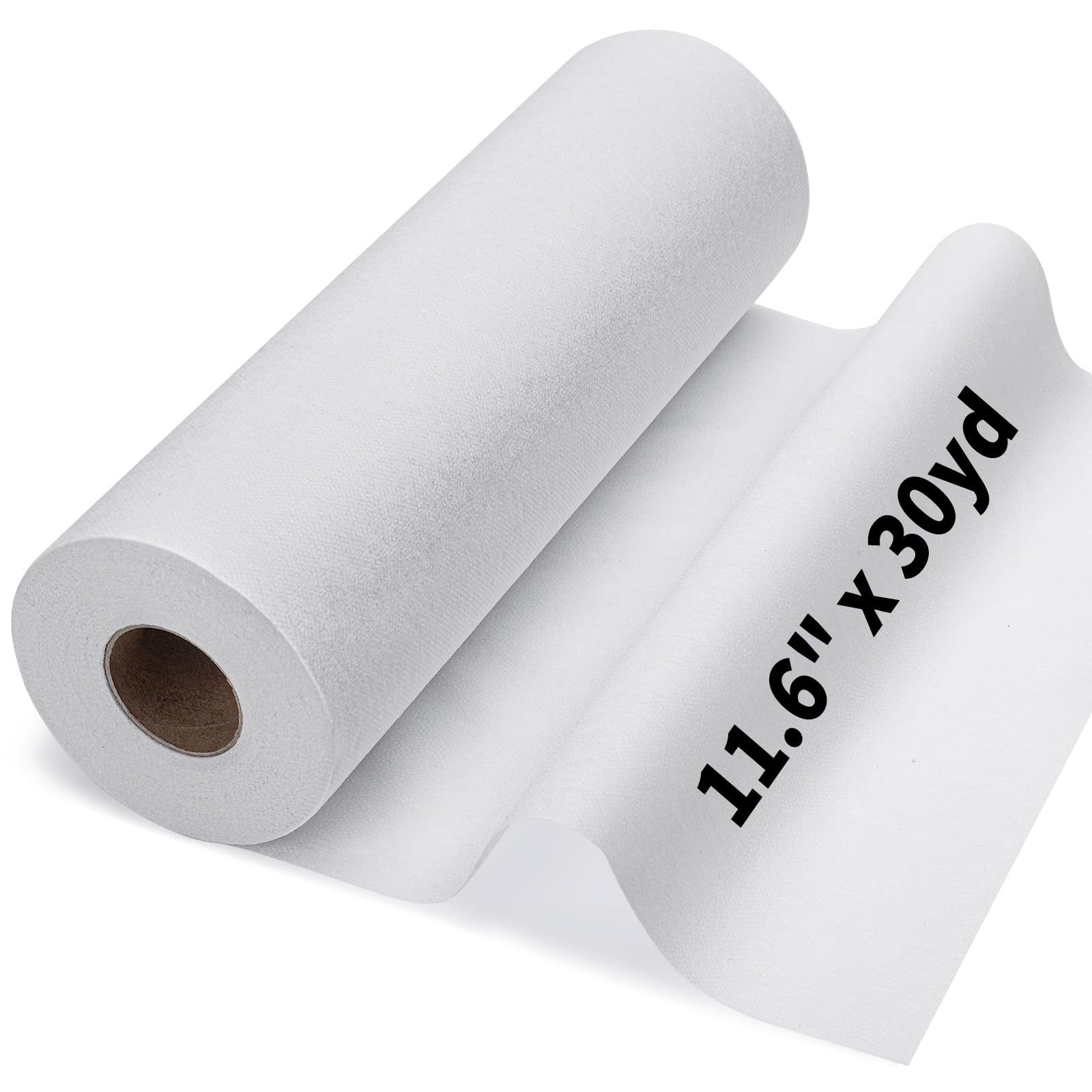 Medium Weight Fusible Interfacing 11.6x30yd Iron On White Fabric