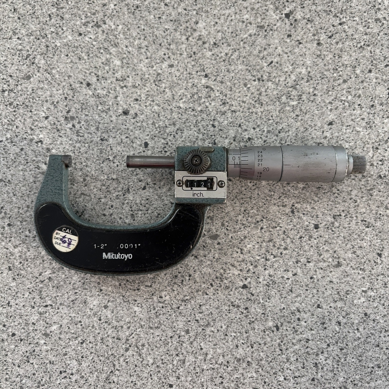 MITUTOYO 193-212 1-2" ROLLING DIGITAL MICROMETER .0001"