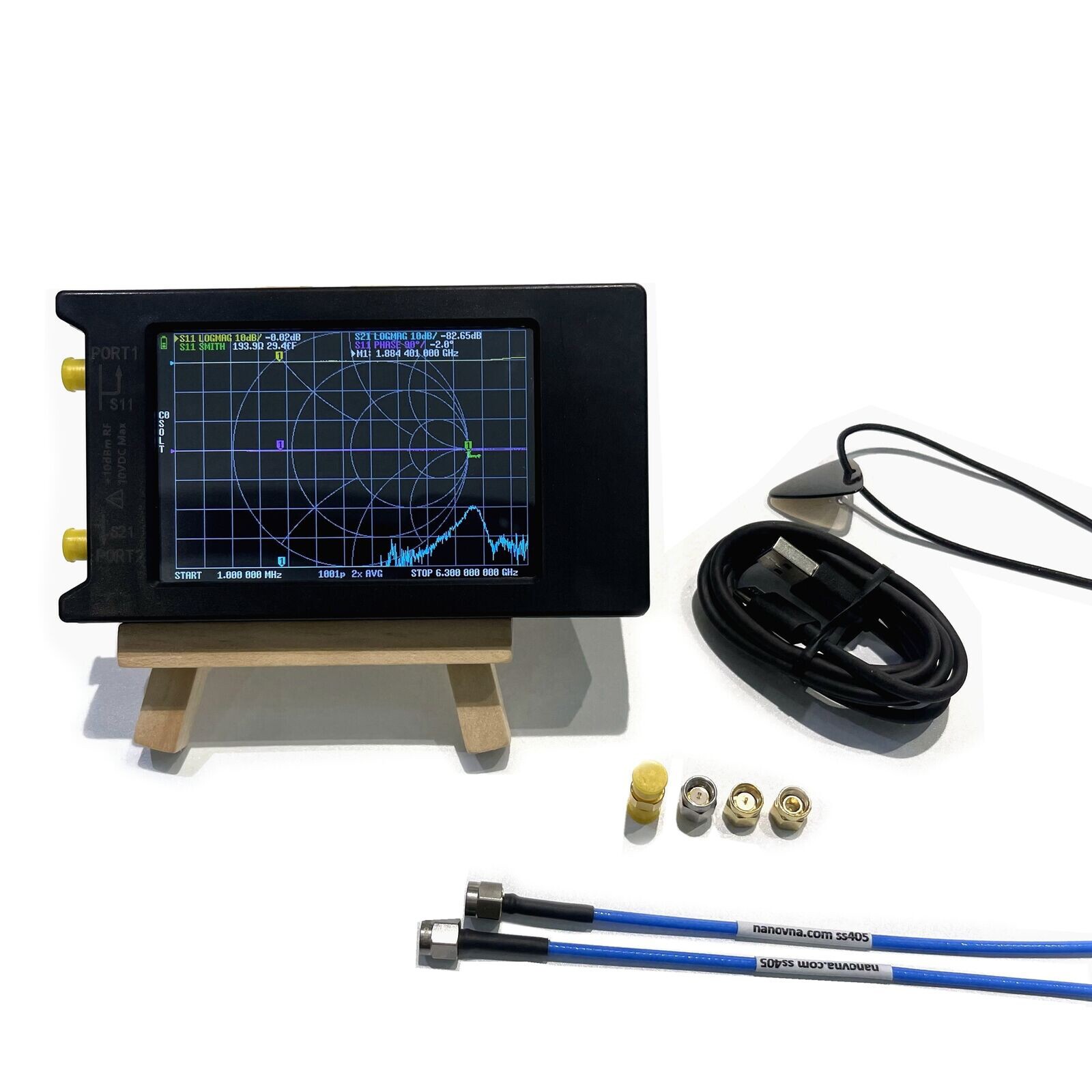 LiteVNA-64 VNA Analyzer 50KHz-6.3GHz Vector Network Analyzer Antenna Analyzer