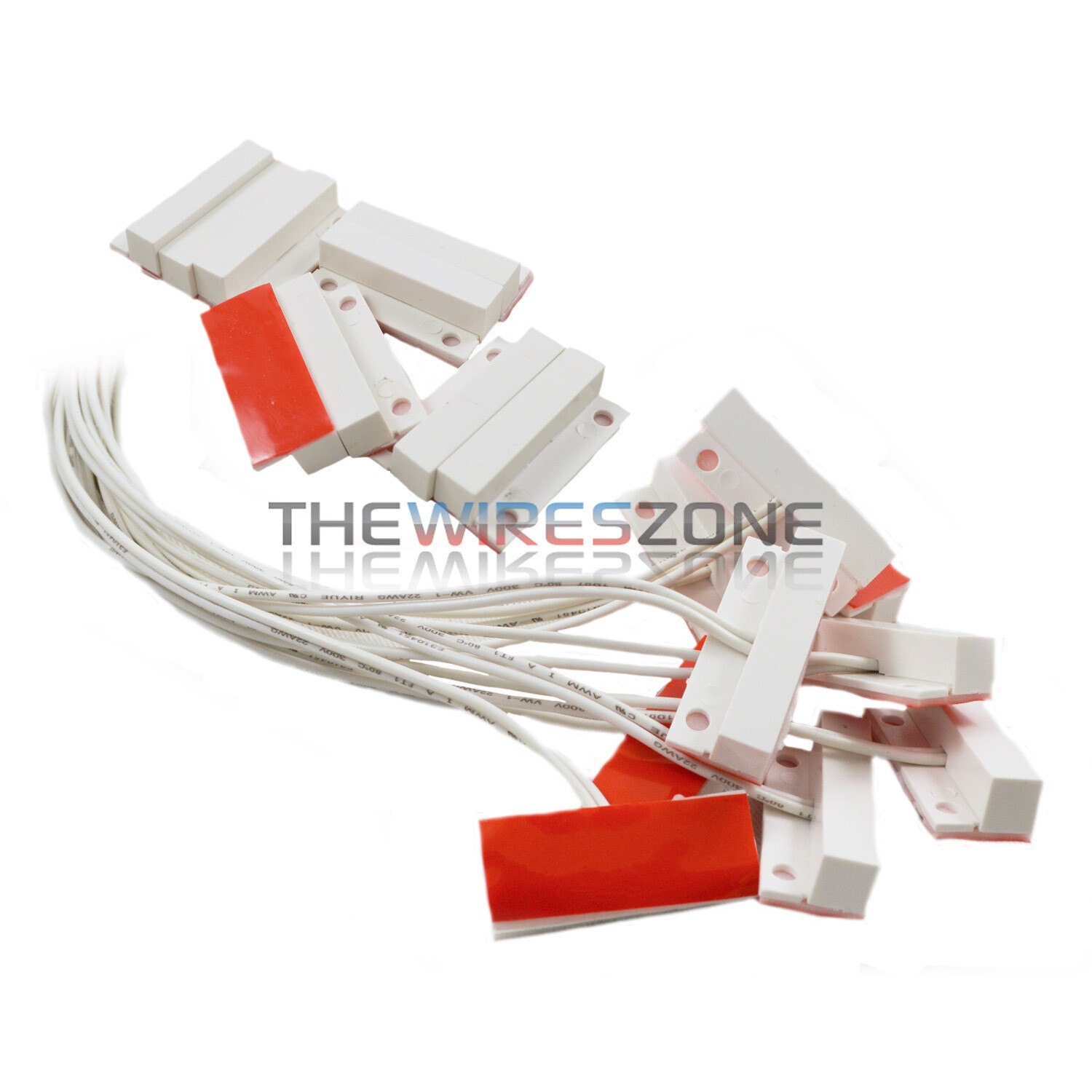 20 Pack White Door Window Security Alarm Contact Surface Reed Home Switch Sensor