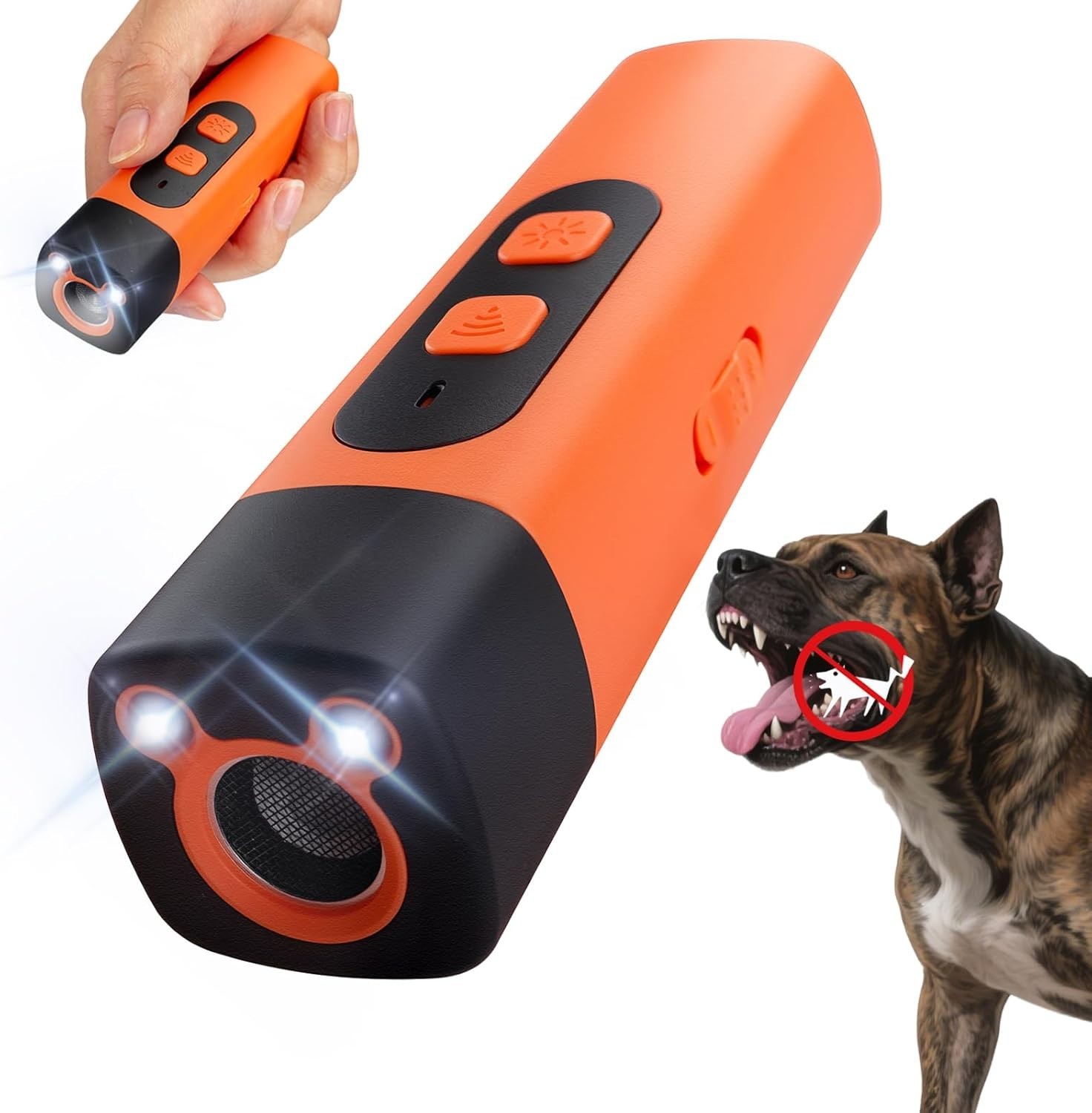 Rechargeable Ultrasonic Dog Trainer: 50ft Long Range Bark Control Solution