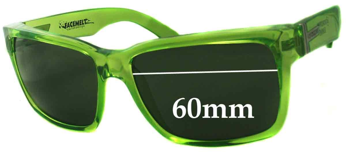 SFx Replacement Sunglass Lenses fits Von Zipper Elmore Facemelt - 60mm Wide