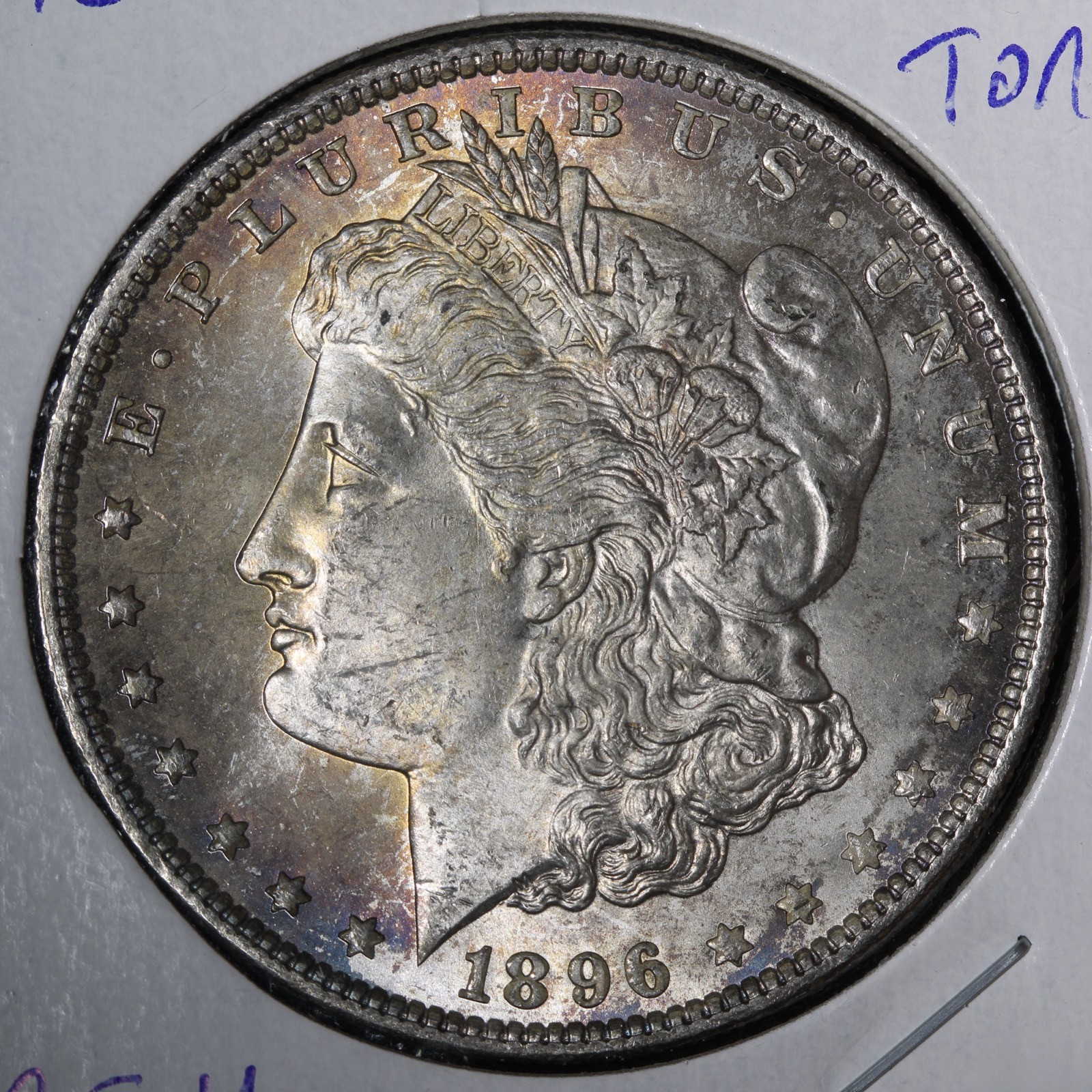 1896 Morgan Silver Dollar BU *UNCIRCULATED* MS TONED E322 VREH
