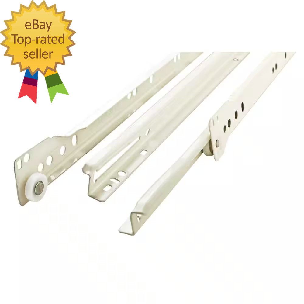1 Pair 24 In. Self-Closing Bottom Mount Drawer Slide Set 1-Pair (2 Pieces)