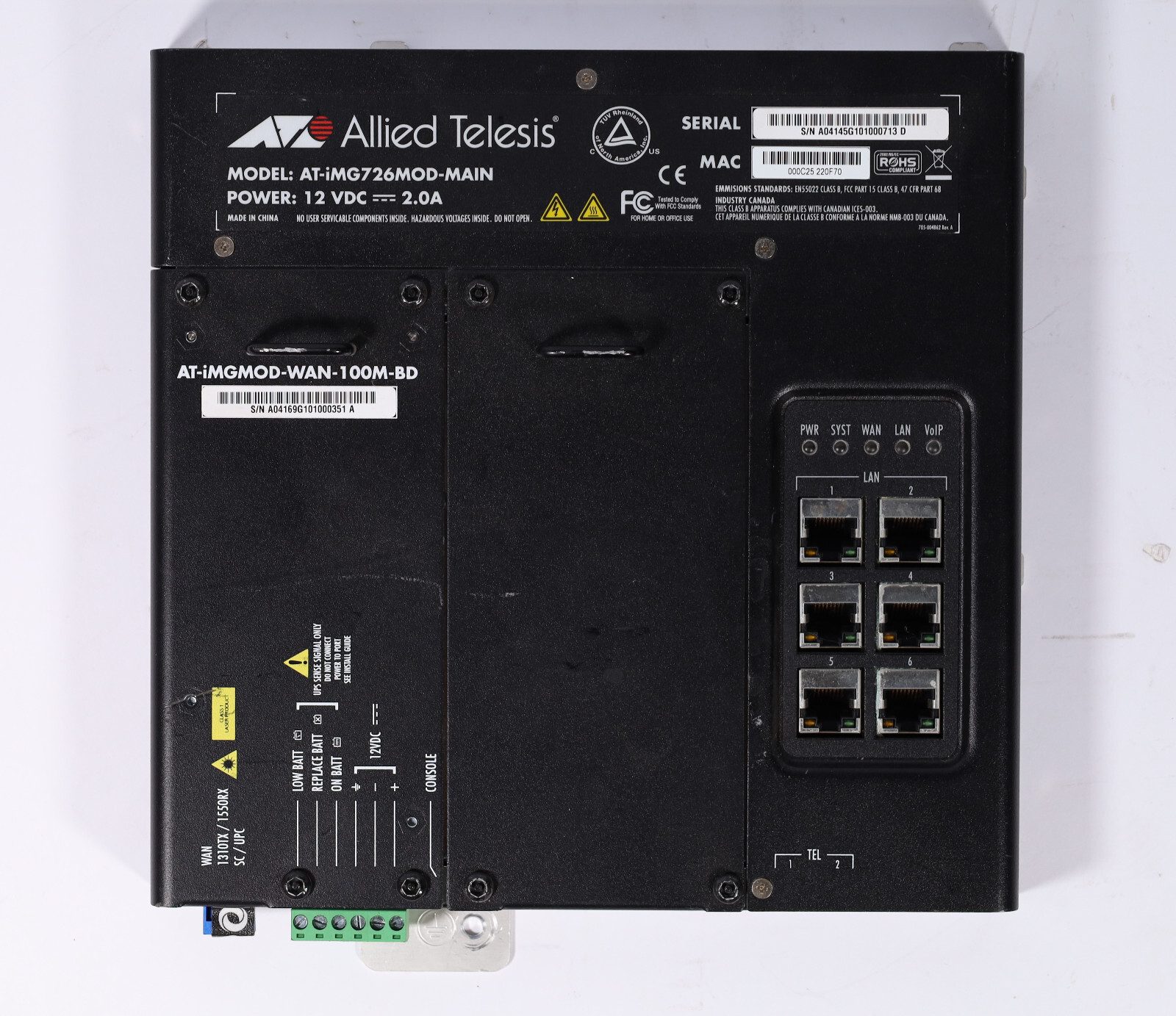 (Lot of 5) Allied Telesis AT-IMG726MOD-MAIN Ethernet Switch