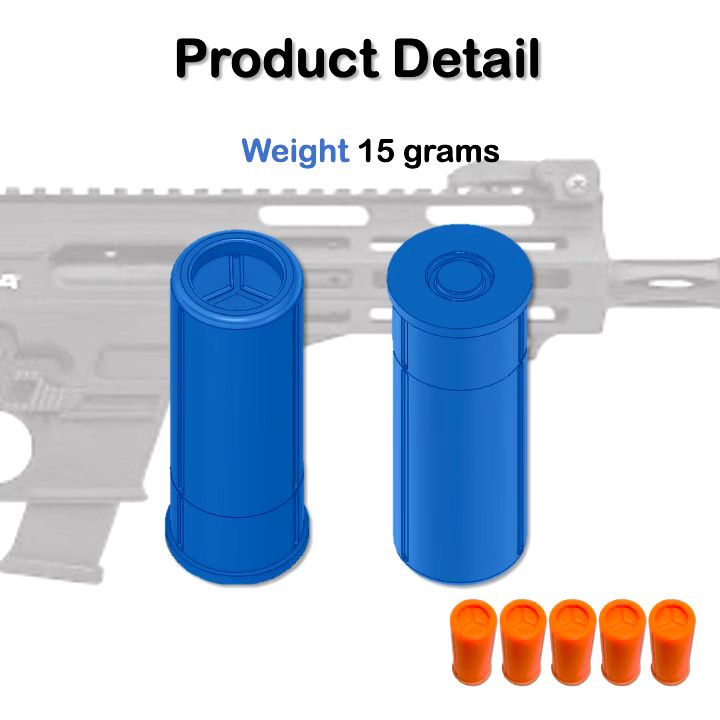 12 GA Orange Dummy Practice 5 Rounds [DRPP][Tactical Accessories]