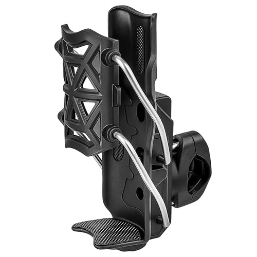 Adaptive Cycling & Motorcycle Cup Holder – Universal Bike/ATV/Boat Drink Black