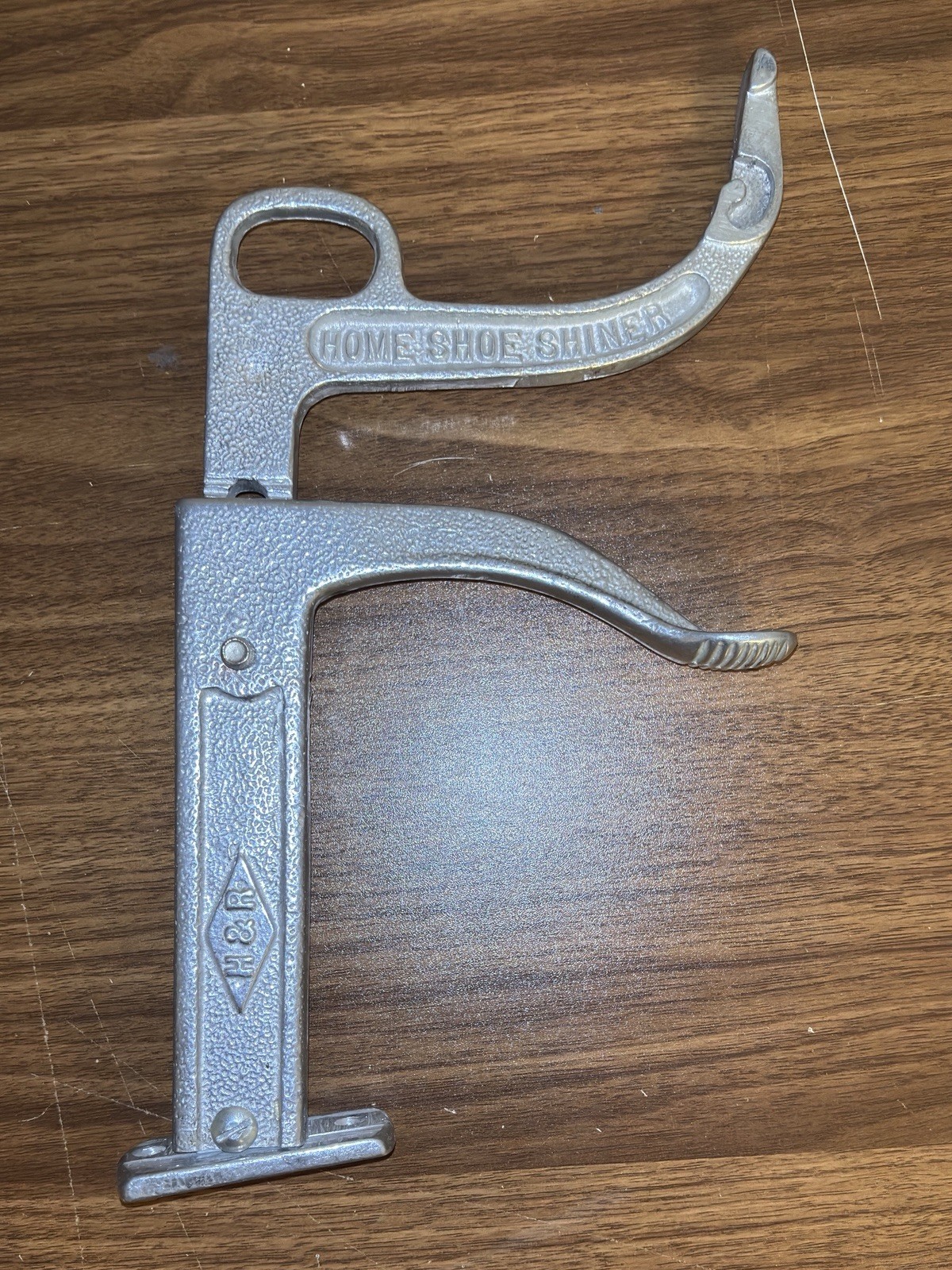 VINTAGE H&R Adjustable Metal Home Shoe Shiner Stand (9” - 13”)