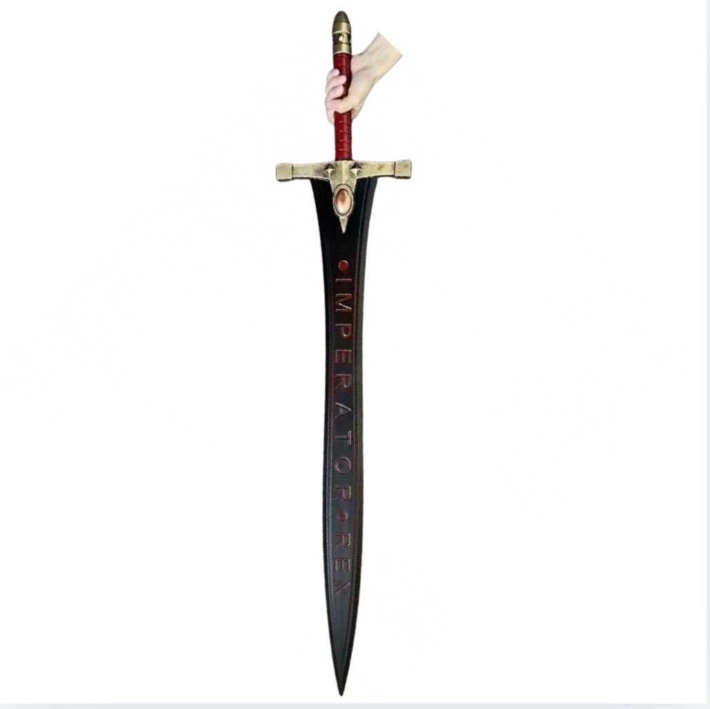 Warhammer Sigismund's Black Power Sword Cosplay Toy Safe PU 120cm Brand New