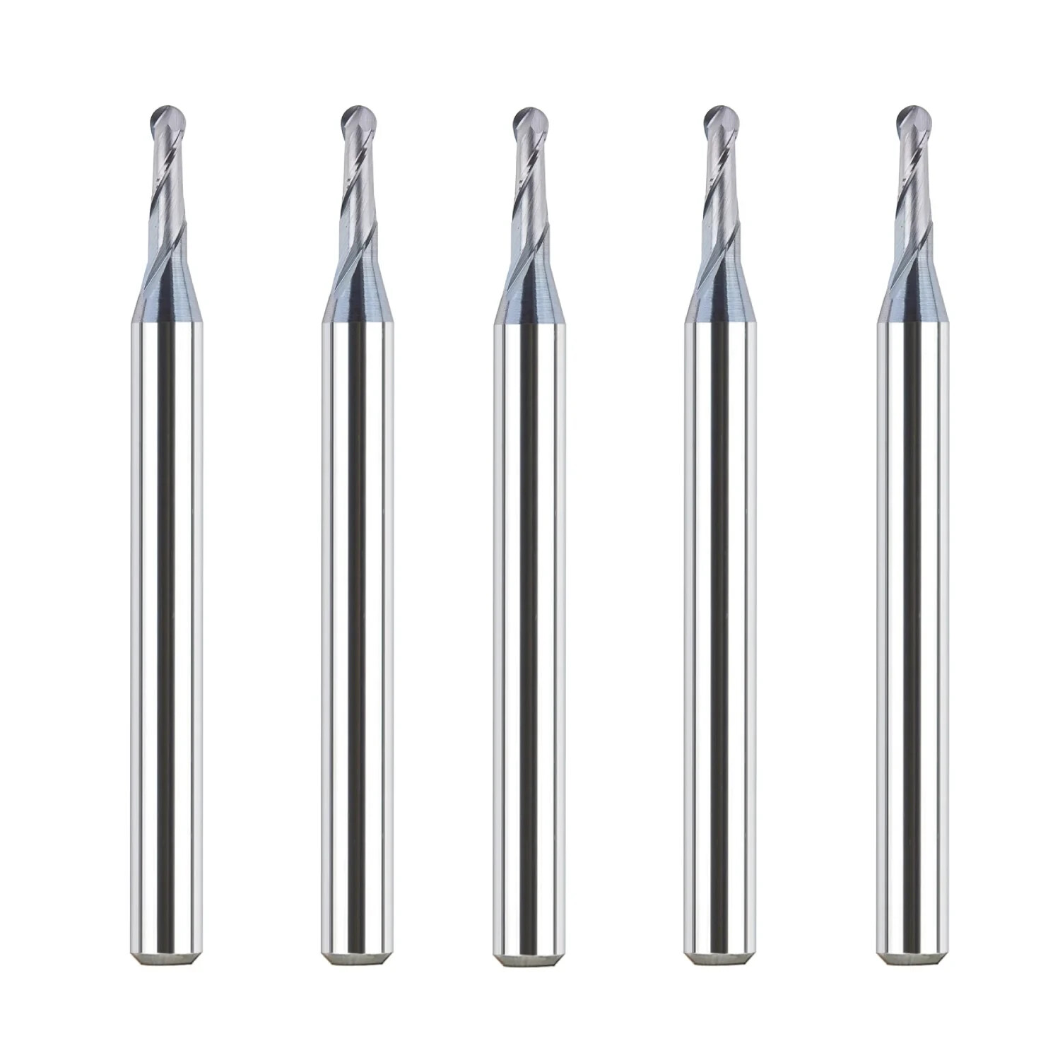 SpeTool M03004 5Pcs CNC SC Spiral for Steel, Stainless Steel with TiAlN 1/16"