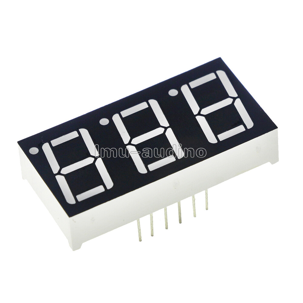 10pcs 0.56 inch 3 digit red LED display 7 segment common cathode new