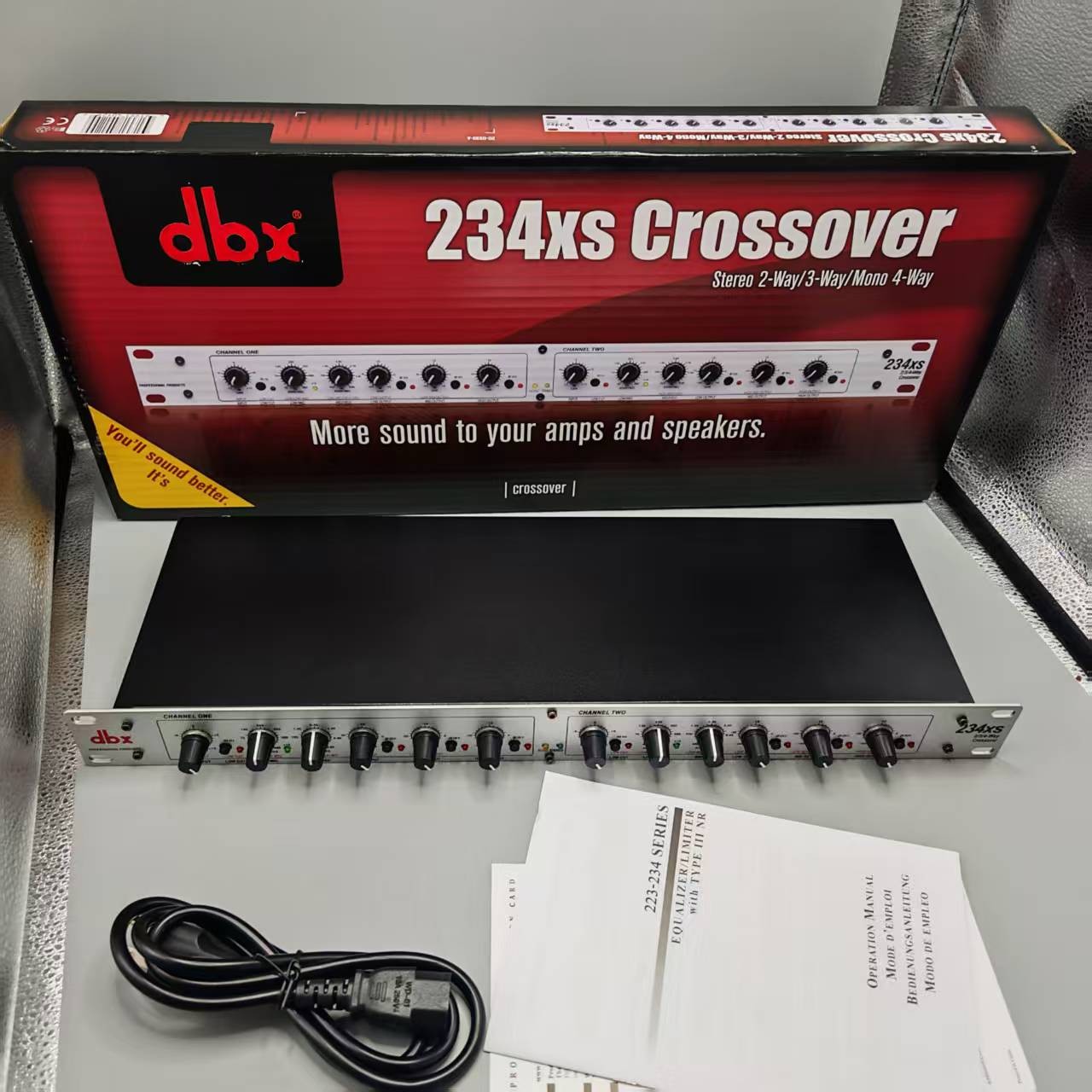 DBX 234xs 2-/3-Way Crossover Stereo Electronic 4-Way Crossover Mono Audio Device