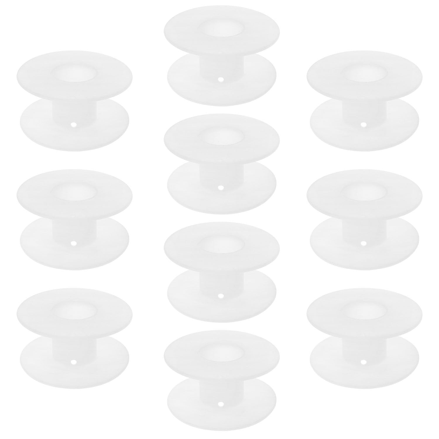 PIYANYO Plastic Empty Spool 34mm/1.88inch White Empty Thread Spools for Sewin...
