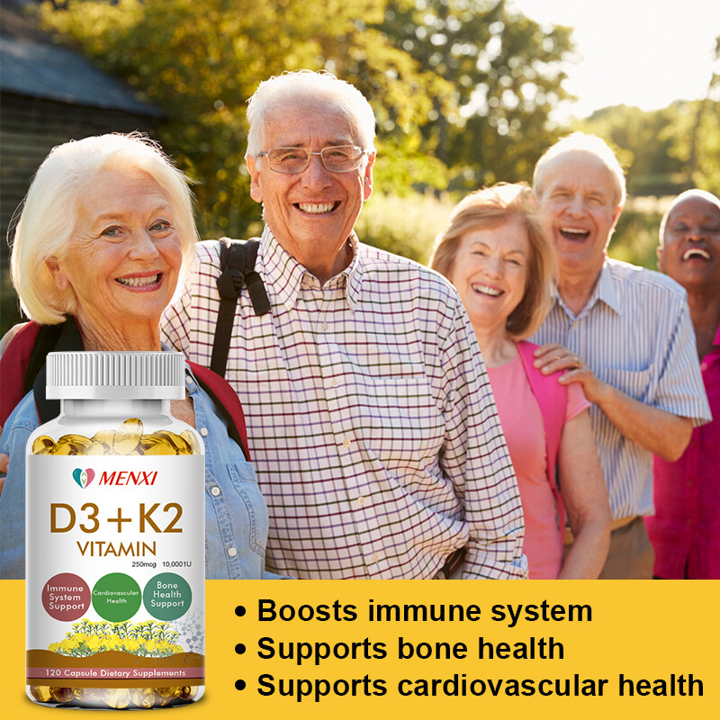 Vitamin D3 & K2 10,000IU MK7 Softgels For Bone Blood Heart Health Immune Support