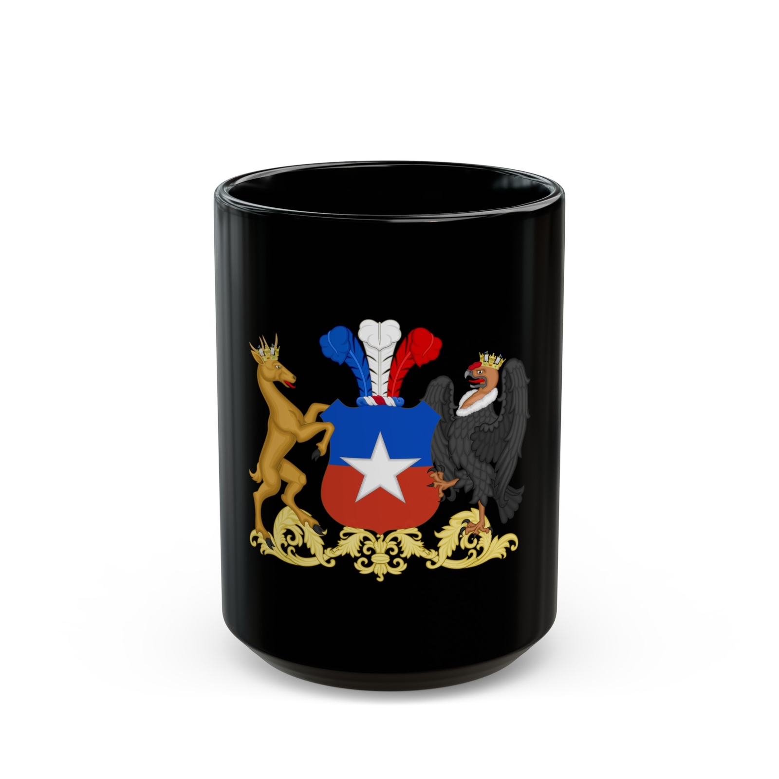 Coat of Arms of Chile (1834-1920) - Black Coffee Mug
