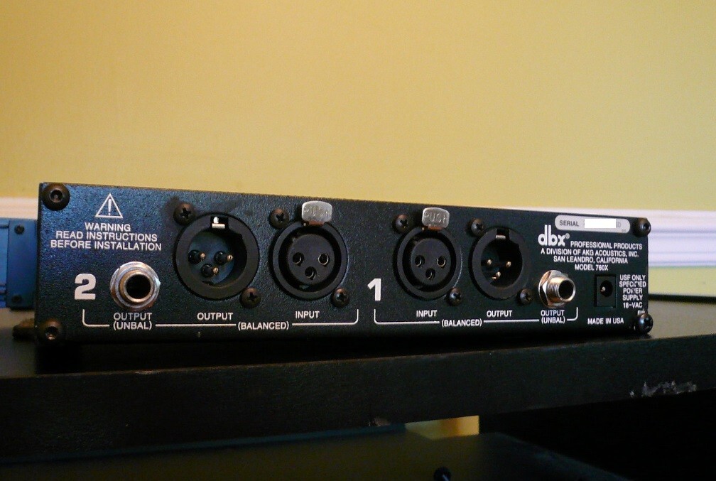 dbx 760X Microphone Preamplifier Preamp Mic Processor 48V Professional Standard