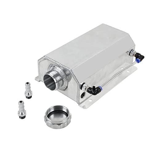 Coolant Overflow Tank, Aluminum 2L Radiator Overflow Tank, Universal Car
