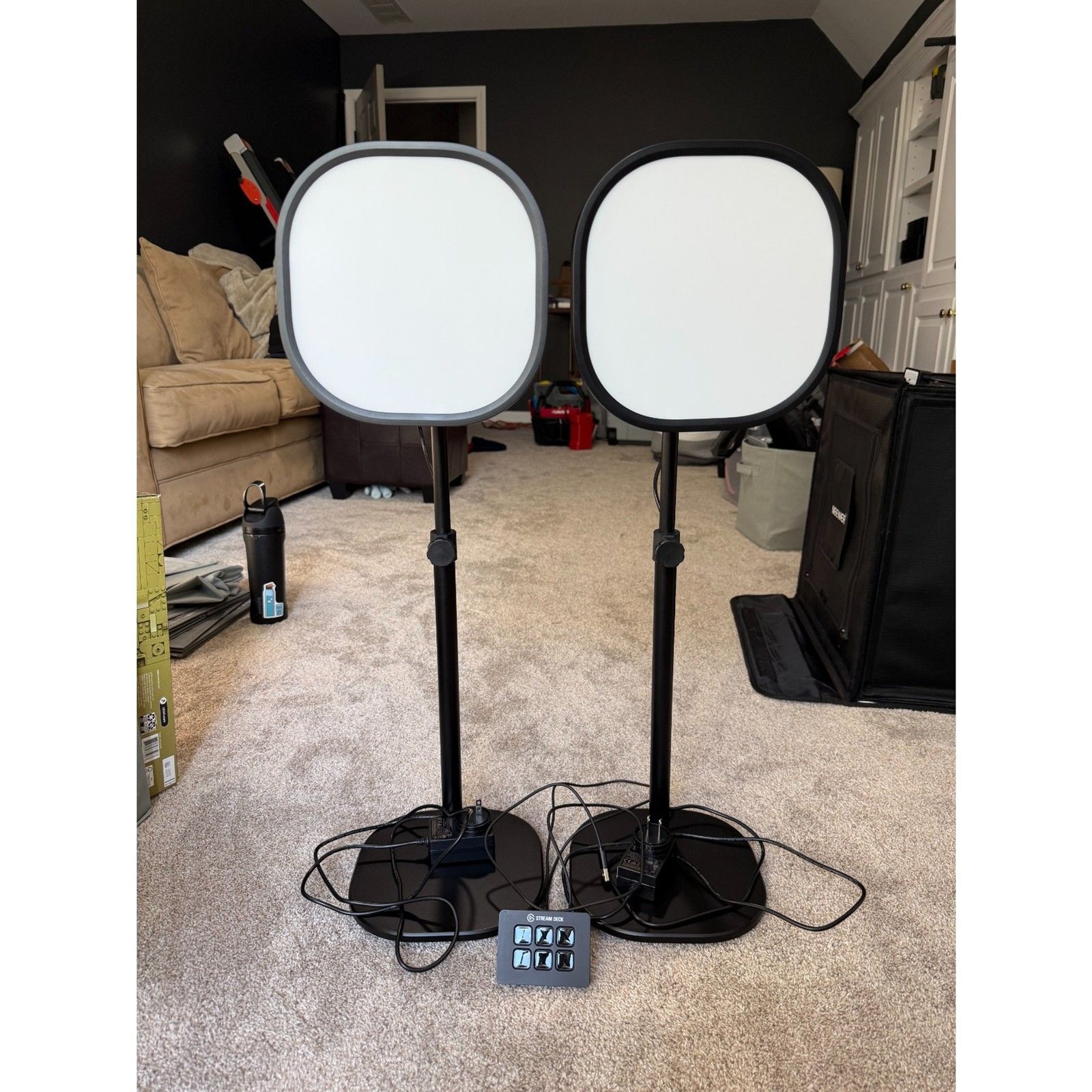 Elgato Streaming Bundle: 2 Key Light Air LED Panels + Stream Deck Mini 6-Key