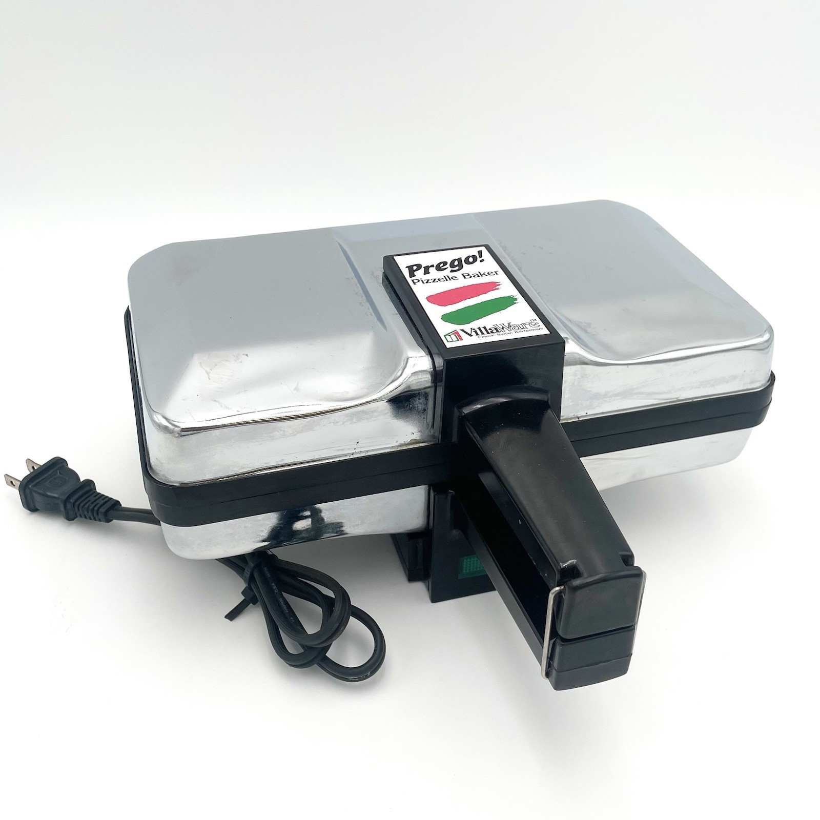 VillaWare Prego Pizzelle Baker Belgian Waffler 3600-NS Italian Holiday Cookies