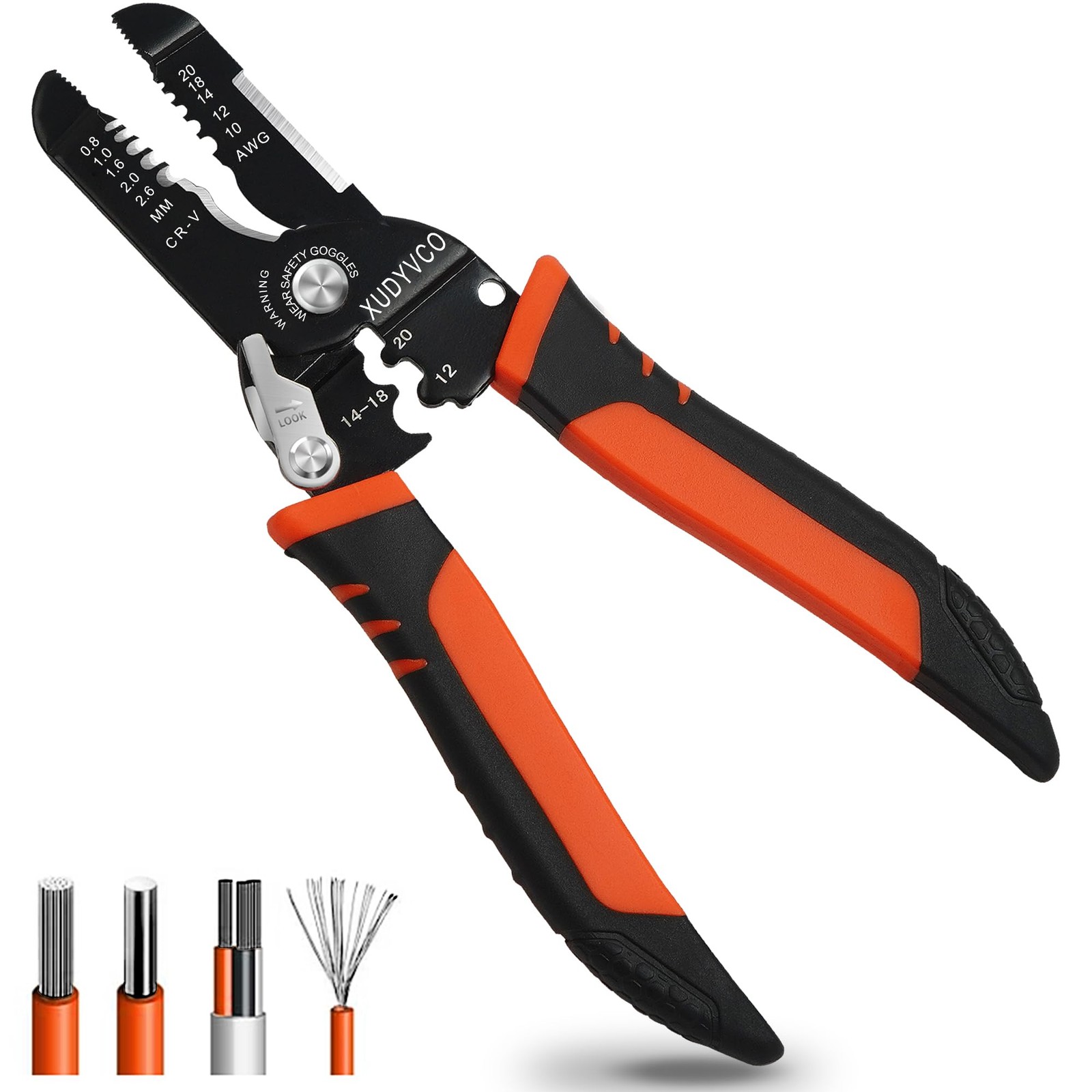 XUDYVCO 5-In-1 Wire Stripper Tool, 3rd Generation Wire Strippers for 10-20 AWG E