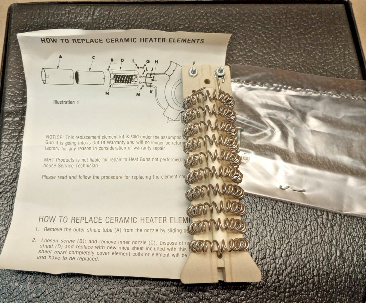 MHT Product 10058 Heat Element for Dayton 2Z045B Electric Heat Gun 115V Max New