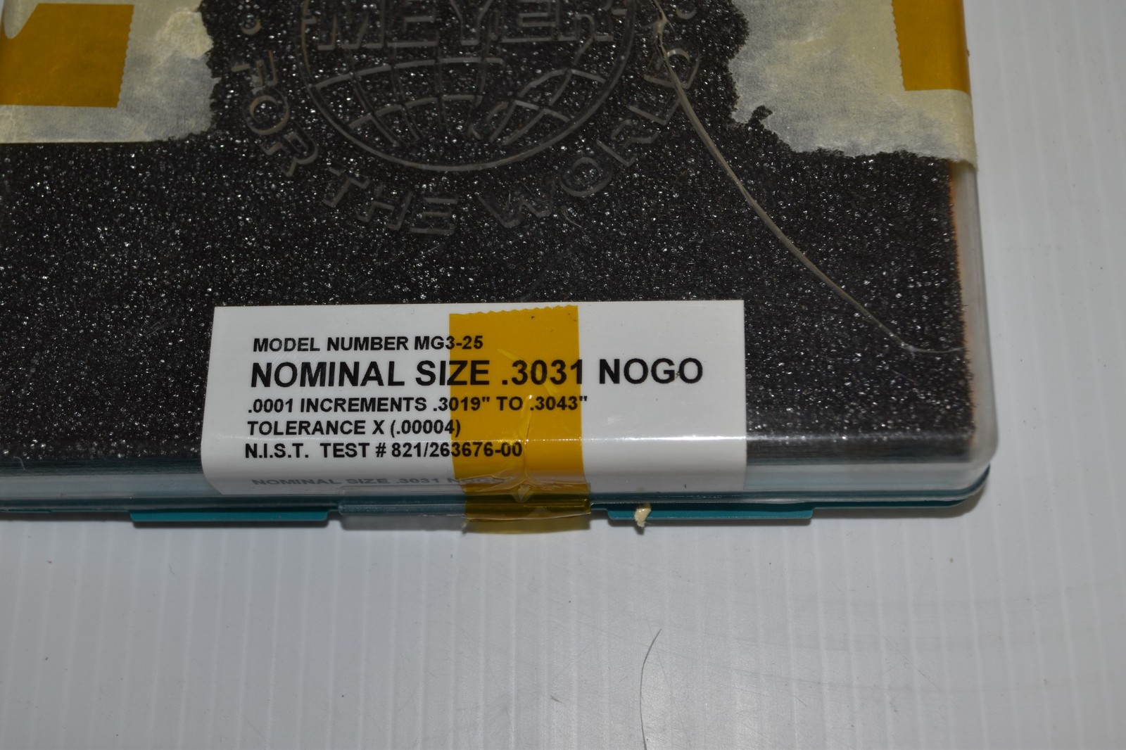 MEYER MODEL MG3-25 NOMINAL PIN GAGES (SML68)