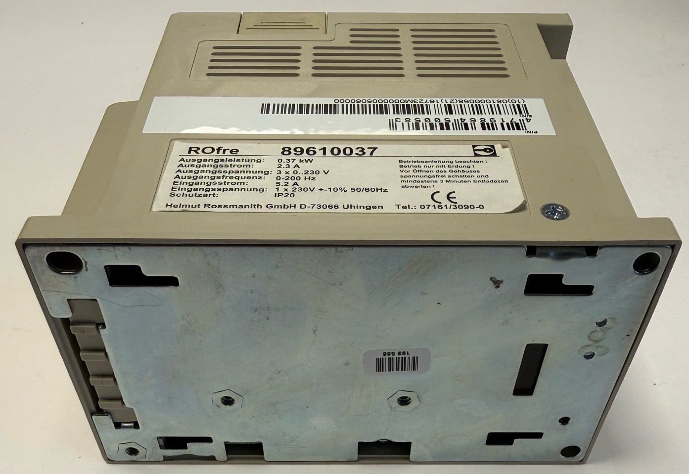 Rossmanith AC Inverter / ROfre - 896 / 0.37kW / 89610037