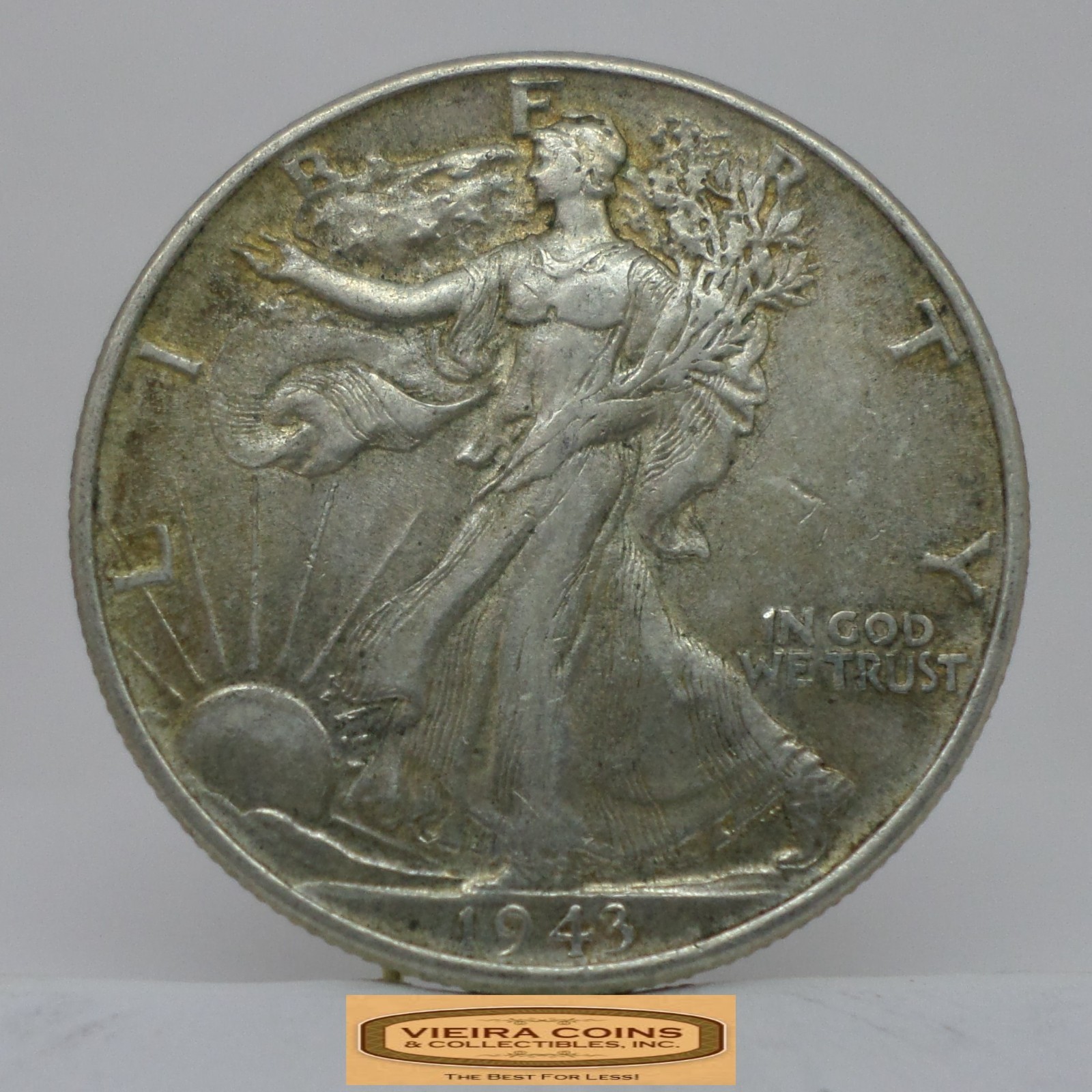 1943 Walking Liberty Half Dollar, 90% Silver - #C57542NQ