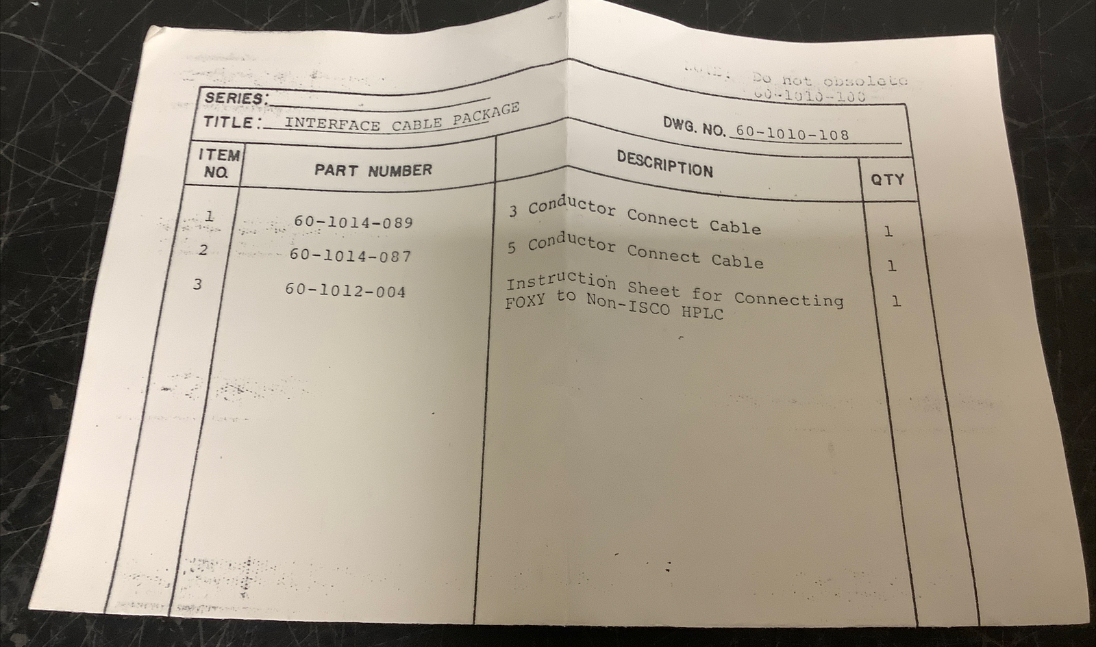 ISCO Interface Cable Package | 1014-087-A and 1010-089