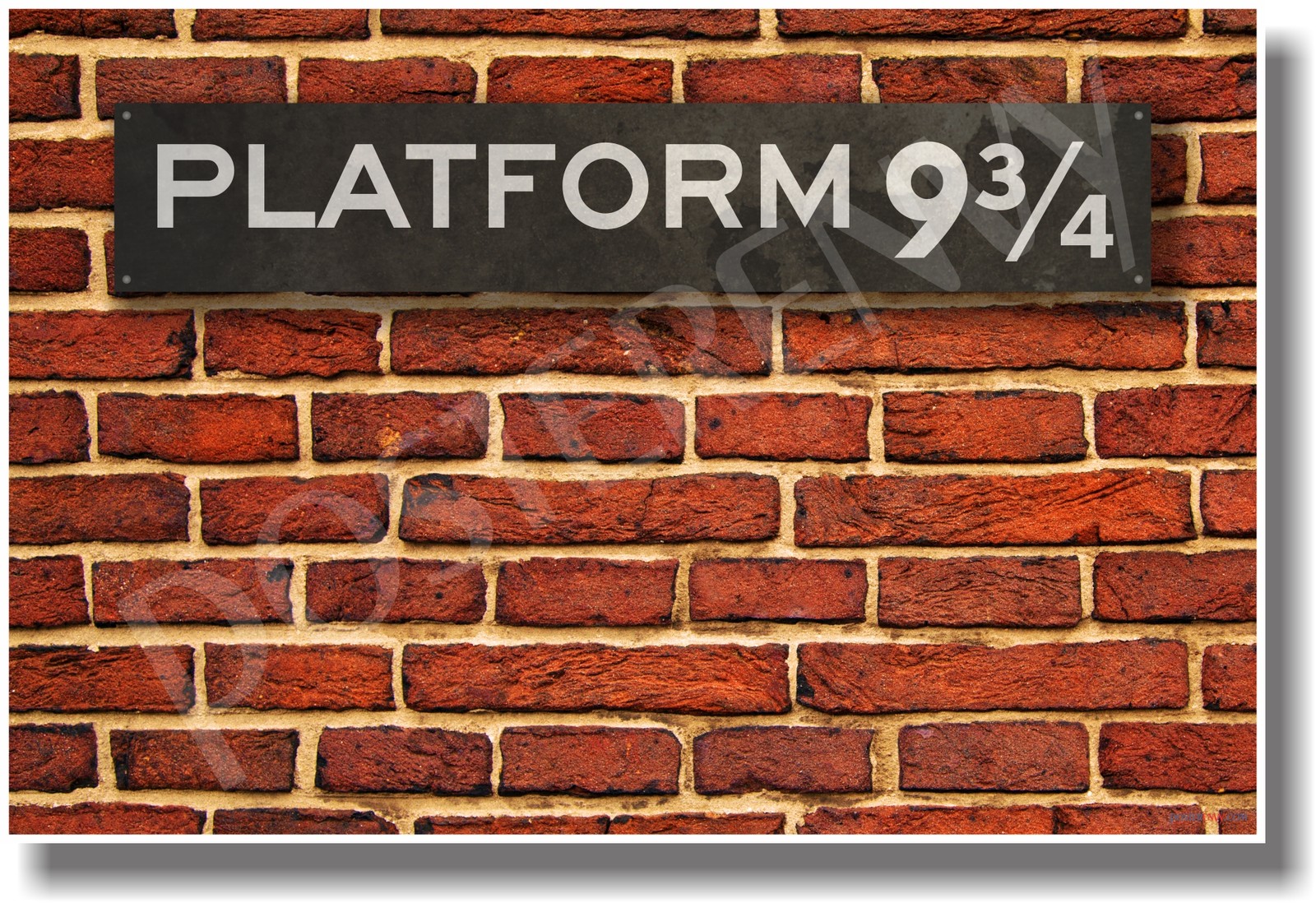 Platform 9.75 - NEW Humor Poster