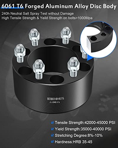 2PCS 6 Lug Wheel Spacers 6x5.5 to 6x5.5 3" inch 6x139.7mm fit for 1999-2018