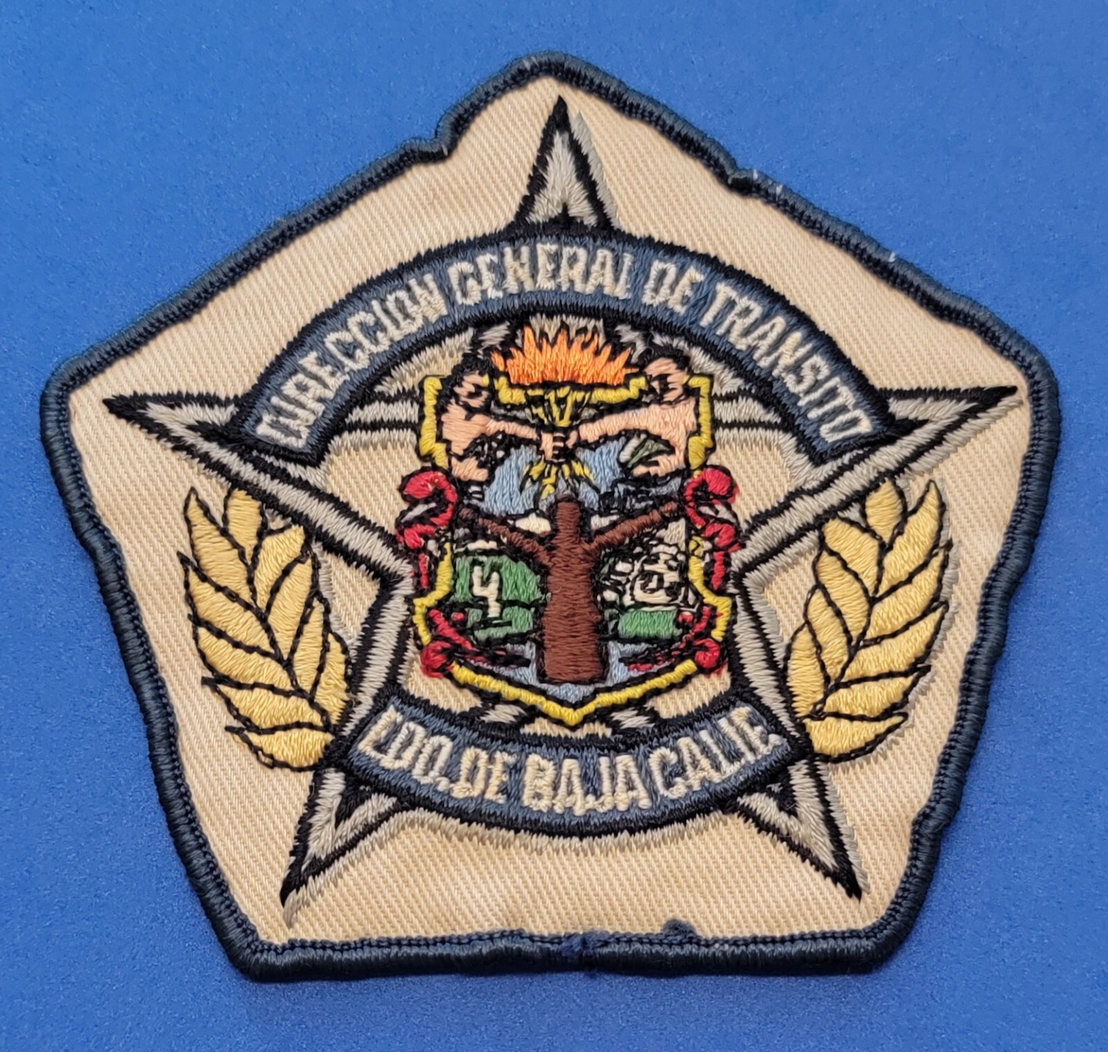 Baja California, Mexico Police patch Sheriff (RARE FIND) VINTAGE